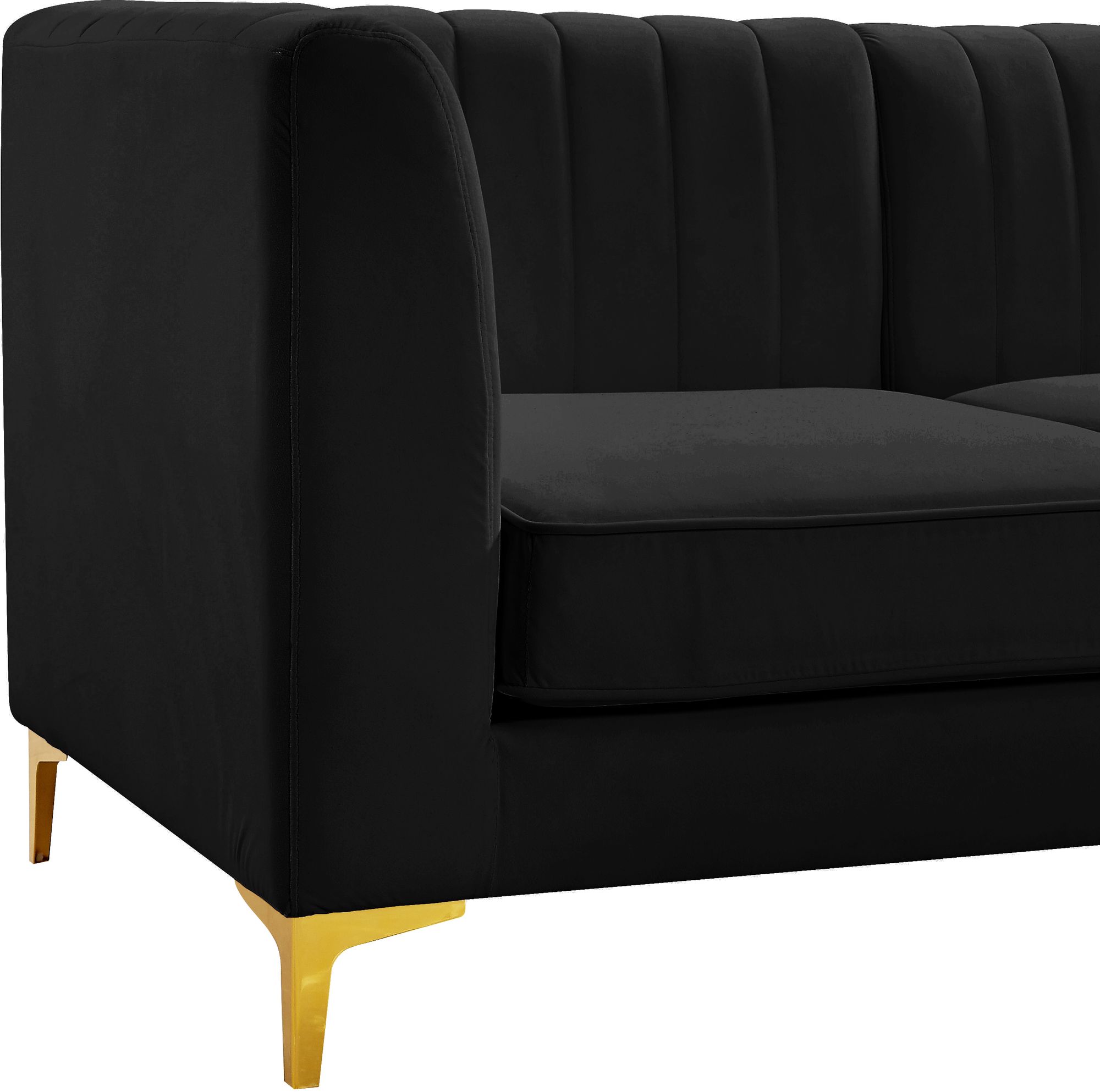 Alina 145" x 93" 8-Piece Velvet Modular Sectional