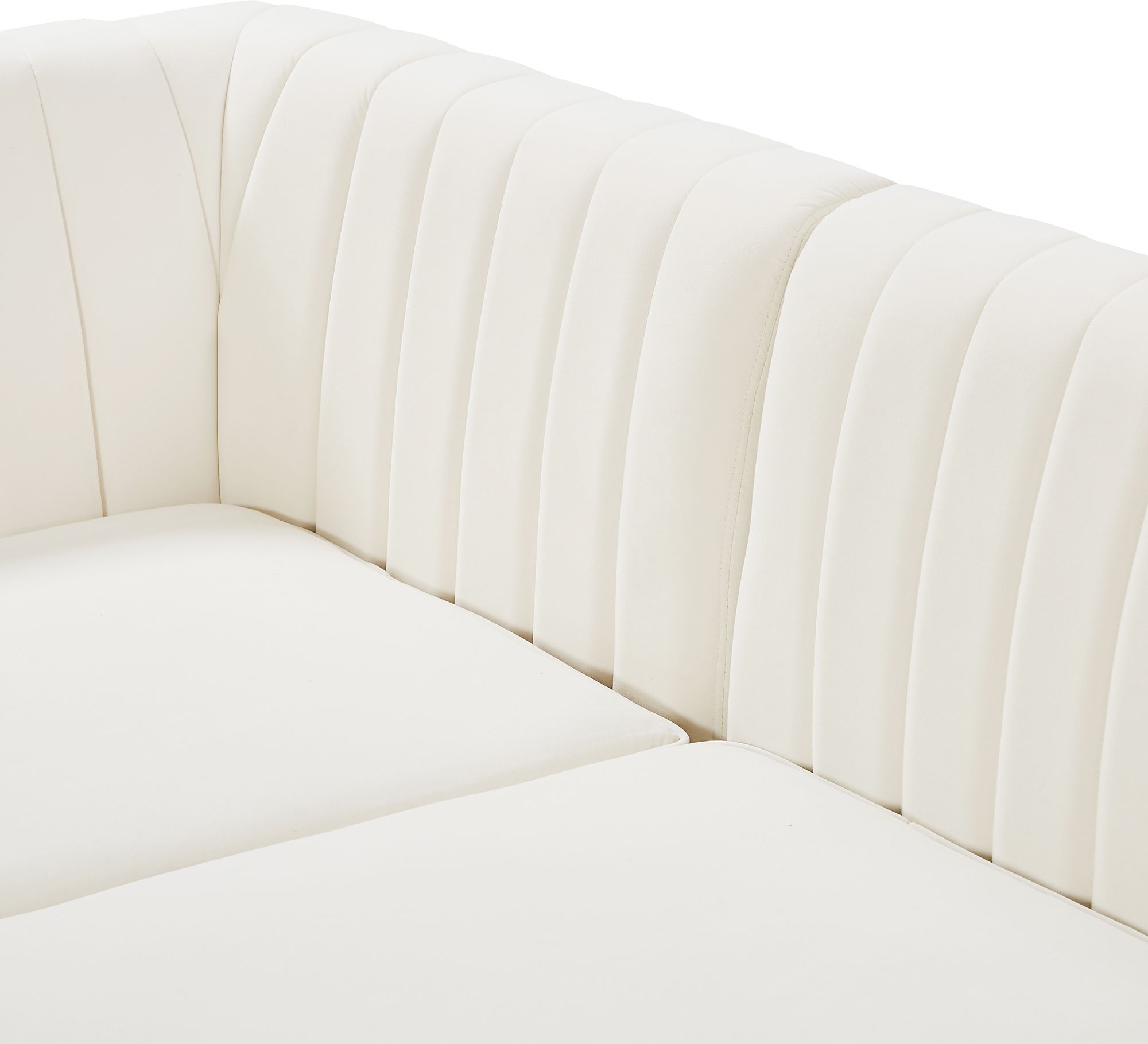 Alina Velvet Modular Armless Chair