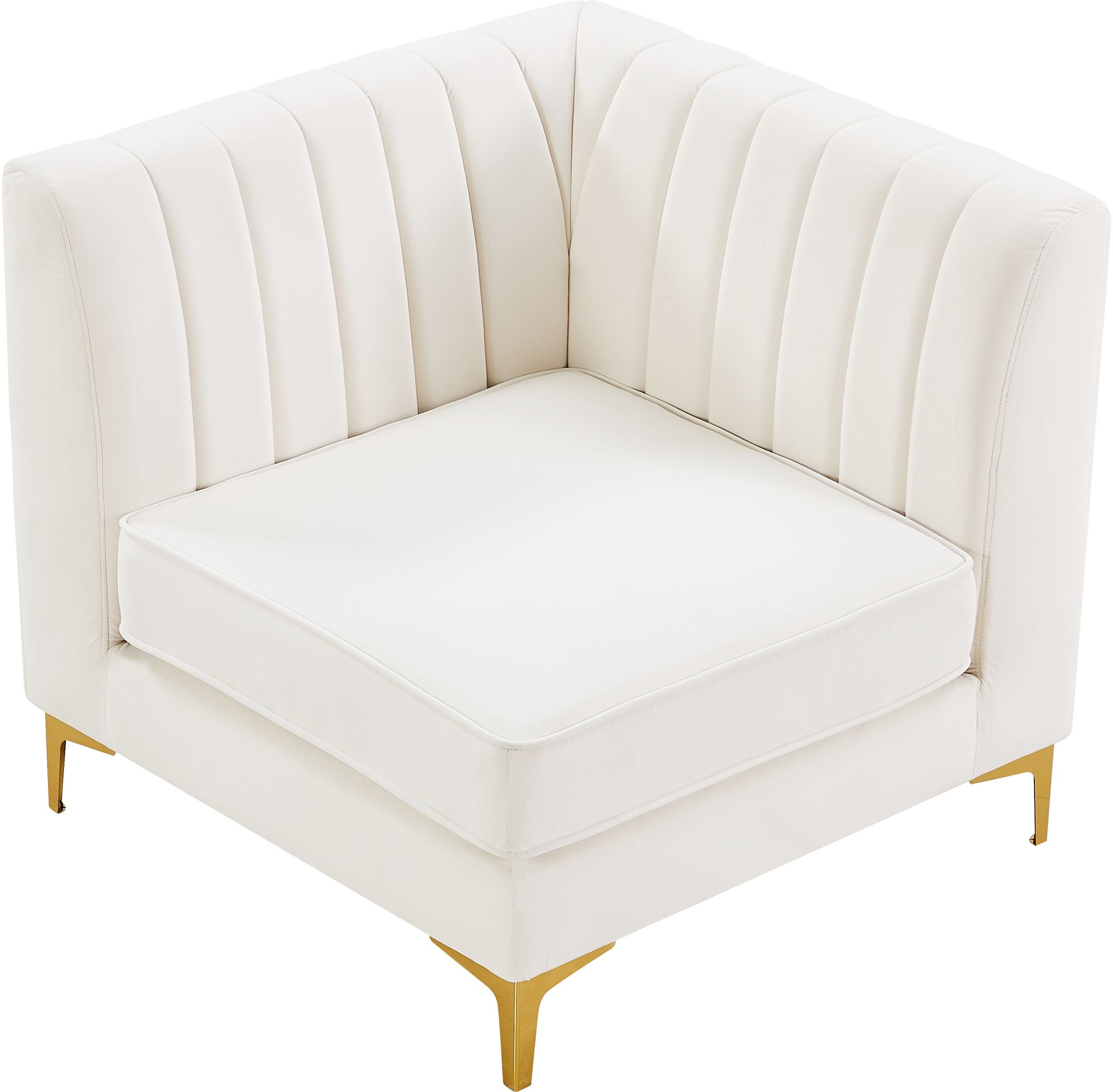 Alina Velvet Modular Corner Chair