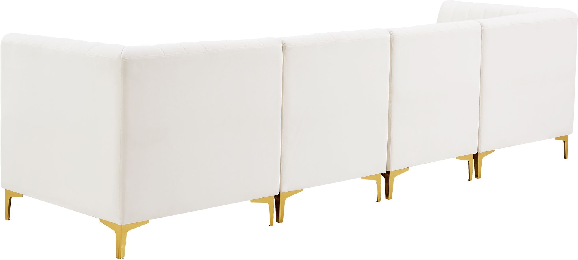 Alina 119" Velvet Modular Sofa