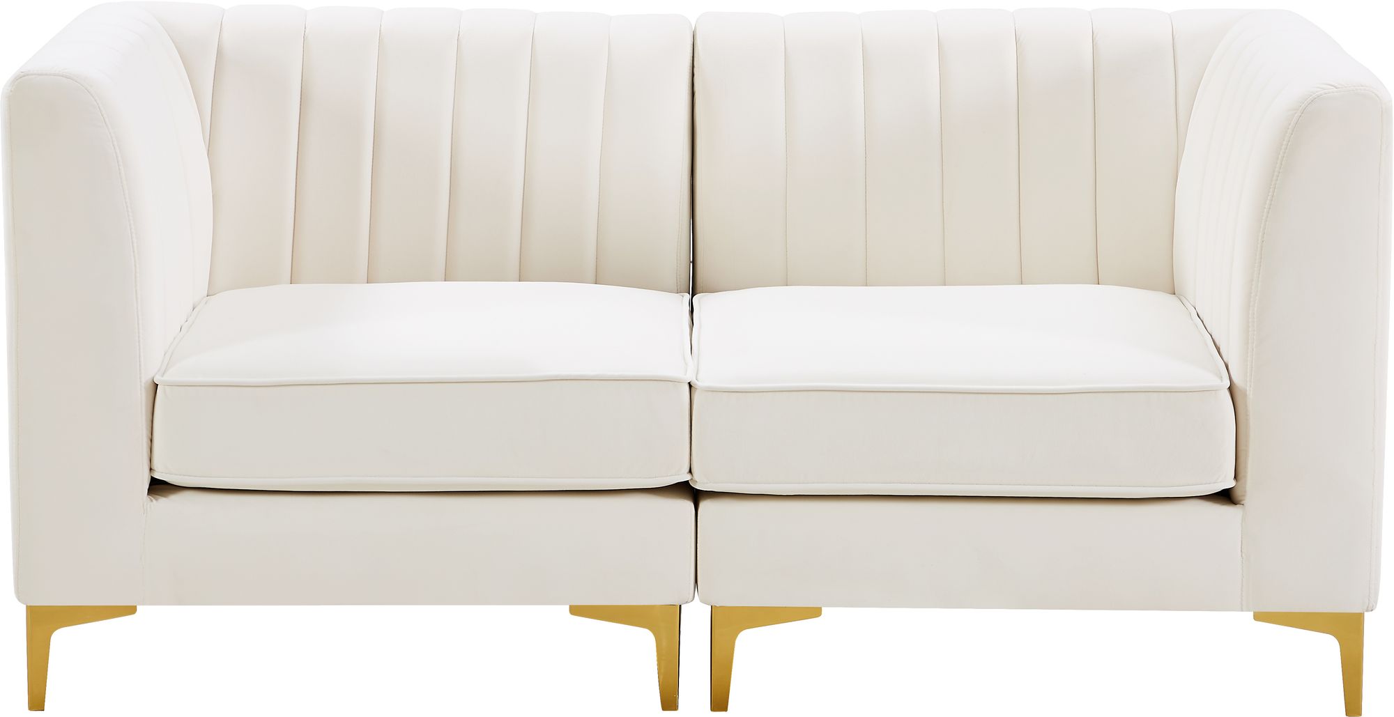 Alina 67" Velvet Modular Sofa