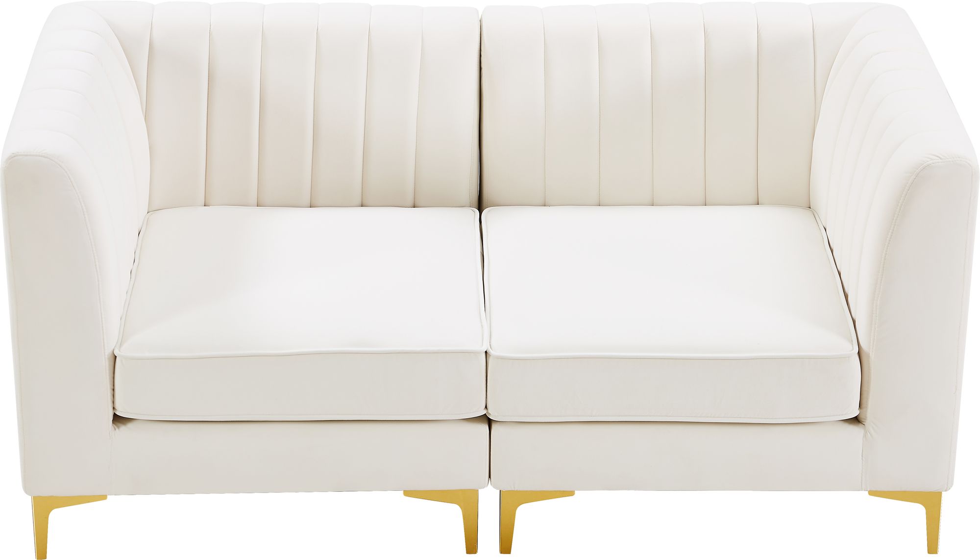 Alina 67" Velvet Modular Sofa