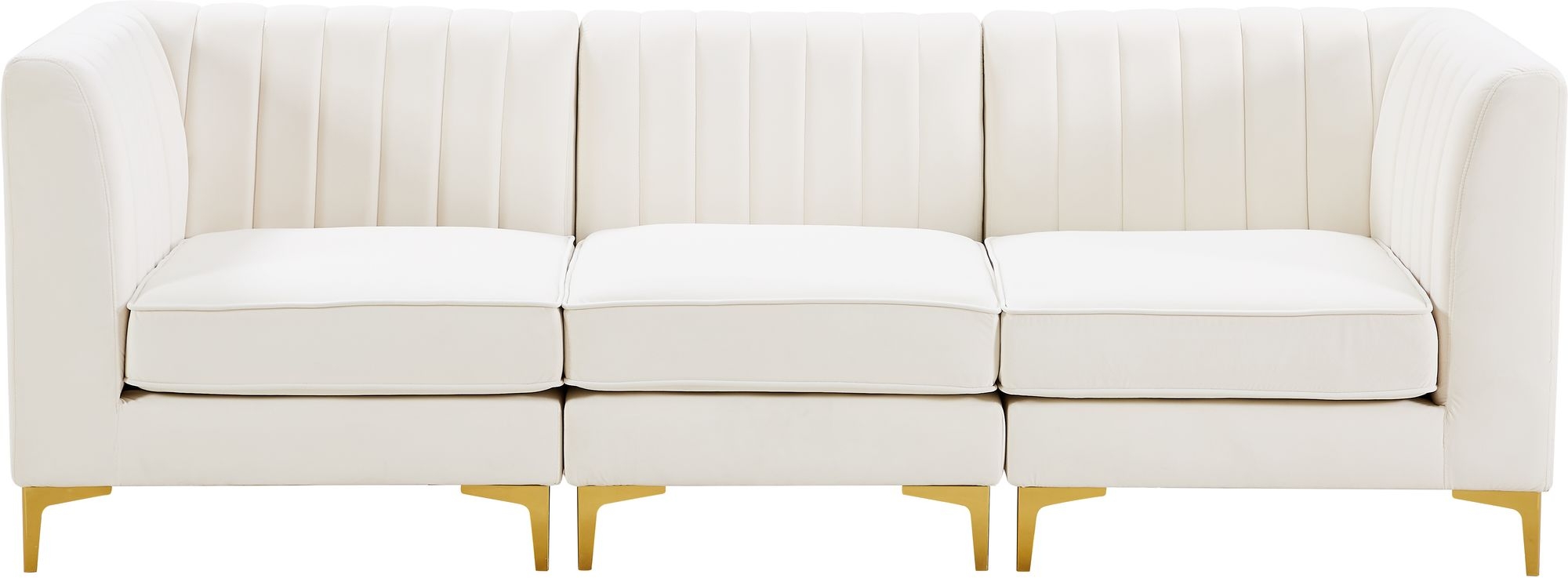 Alina 93" Velvet Modular Sofa