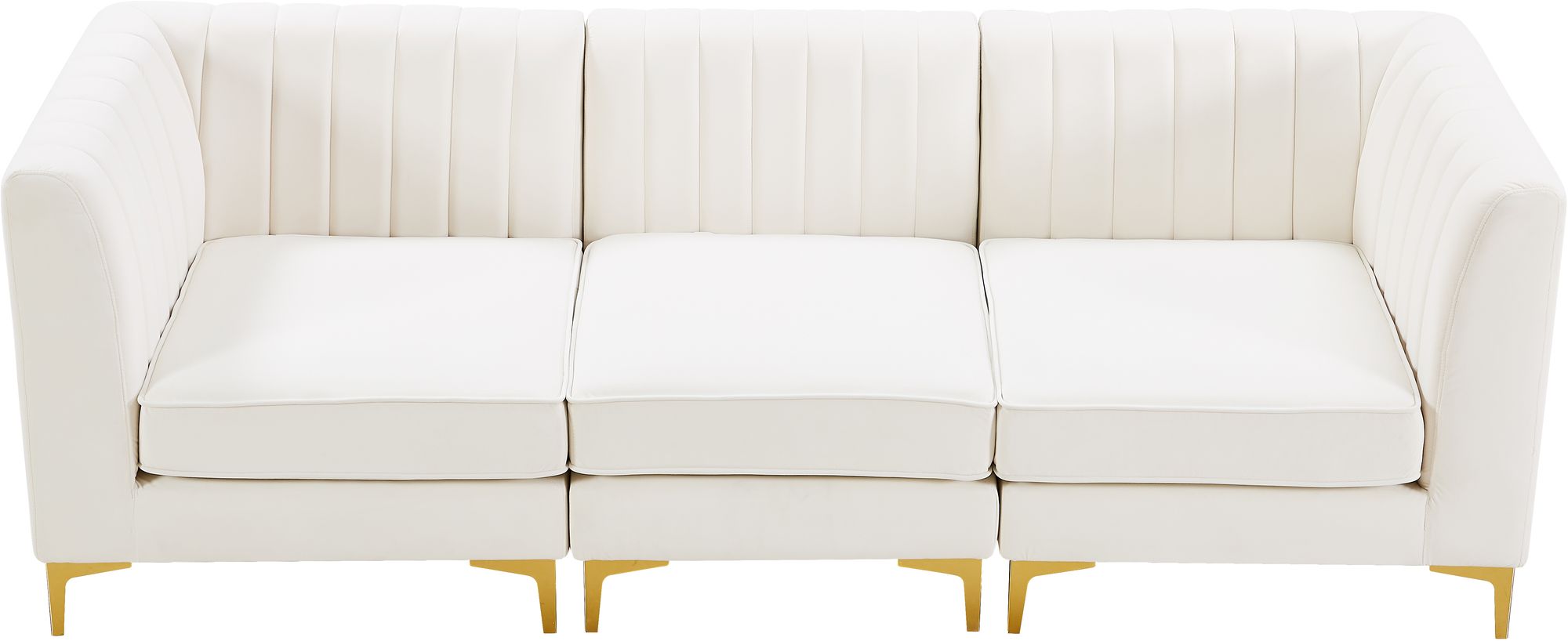 Alina 93" Velvet Modular Sofa