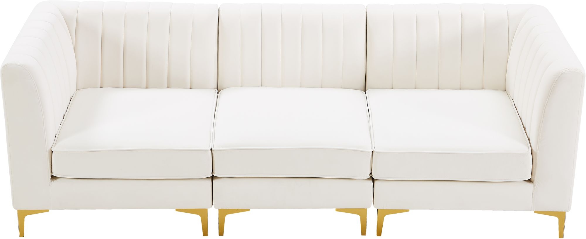 Alina 93" Velvet Modular Sofa