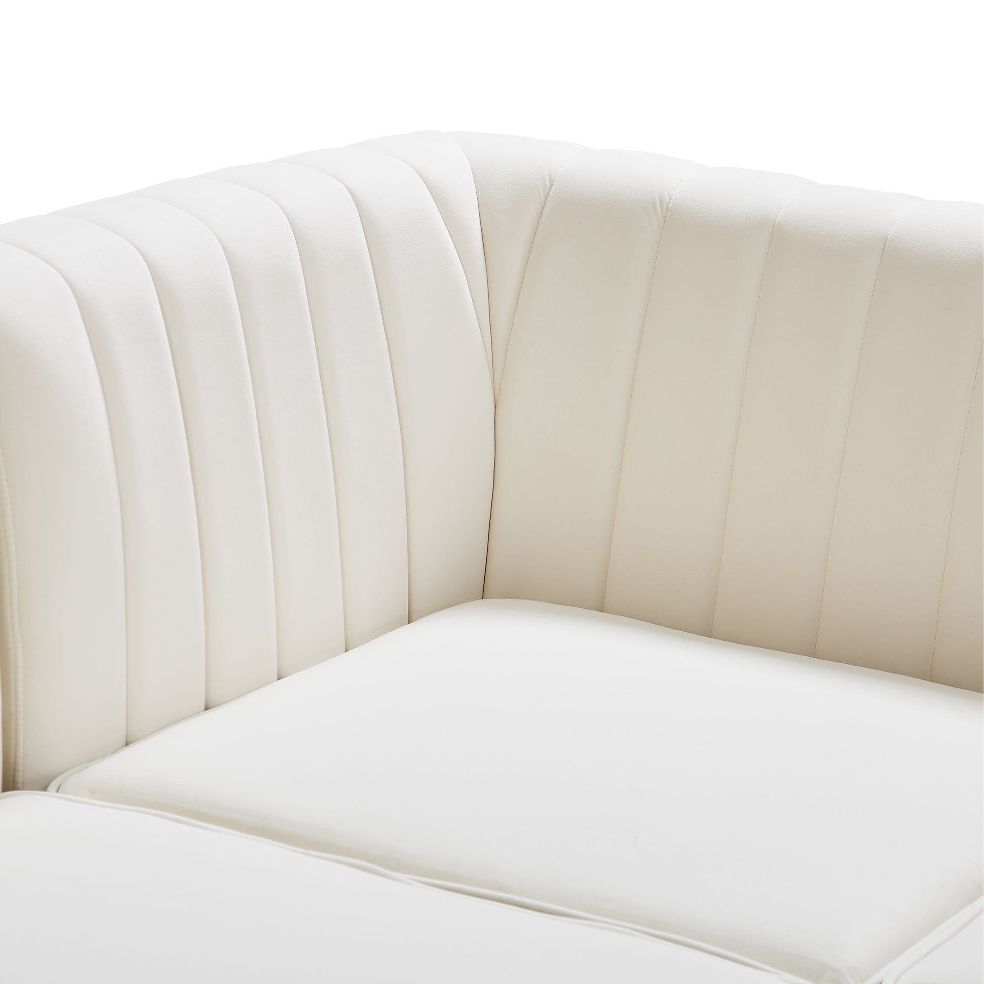 Alina 93" 4-Piece Velvet Modular Sectional