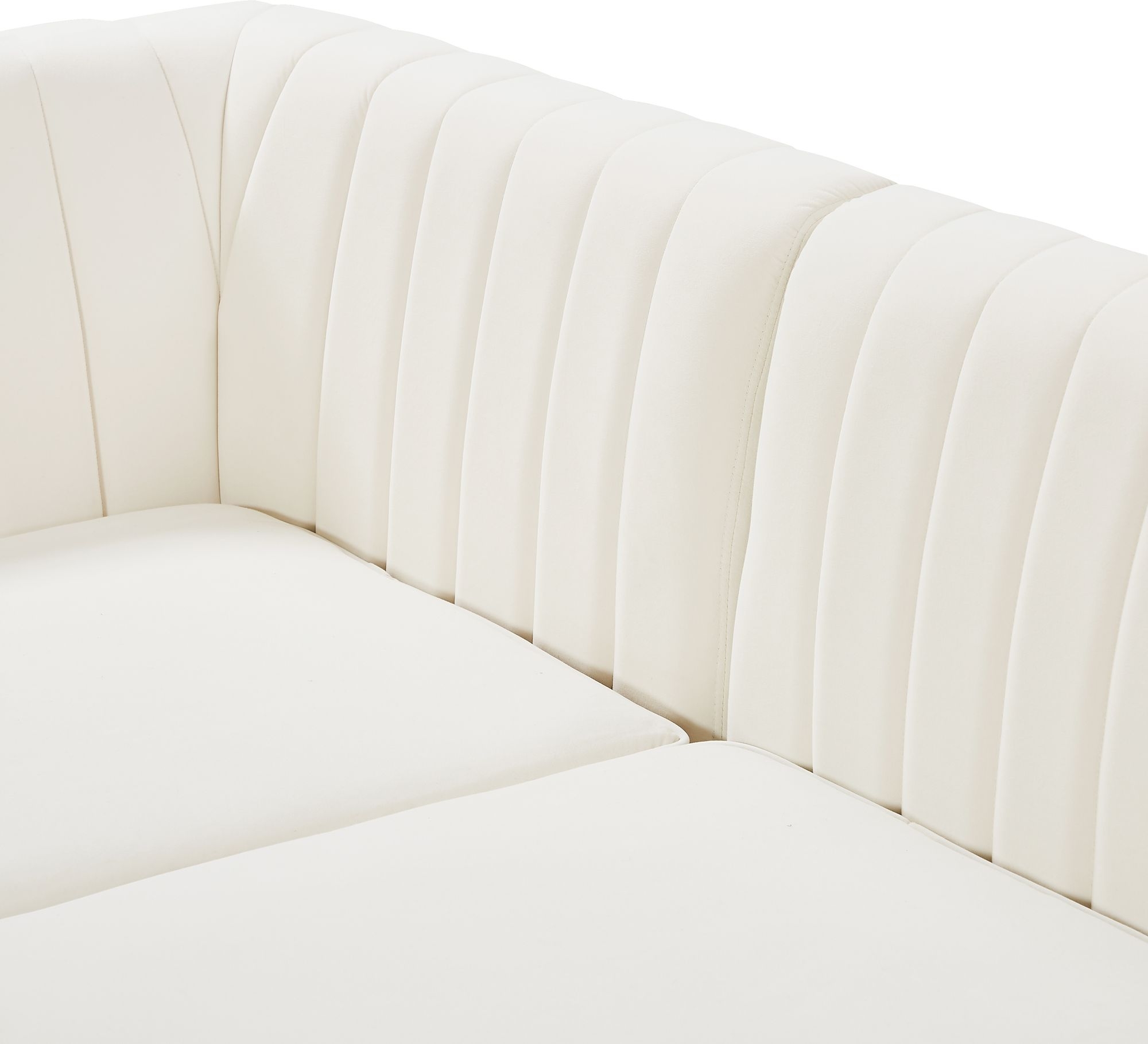 Alina 119" 6-Piece Velvet Modular U-Shape Sectional