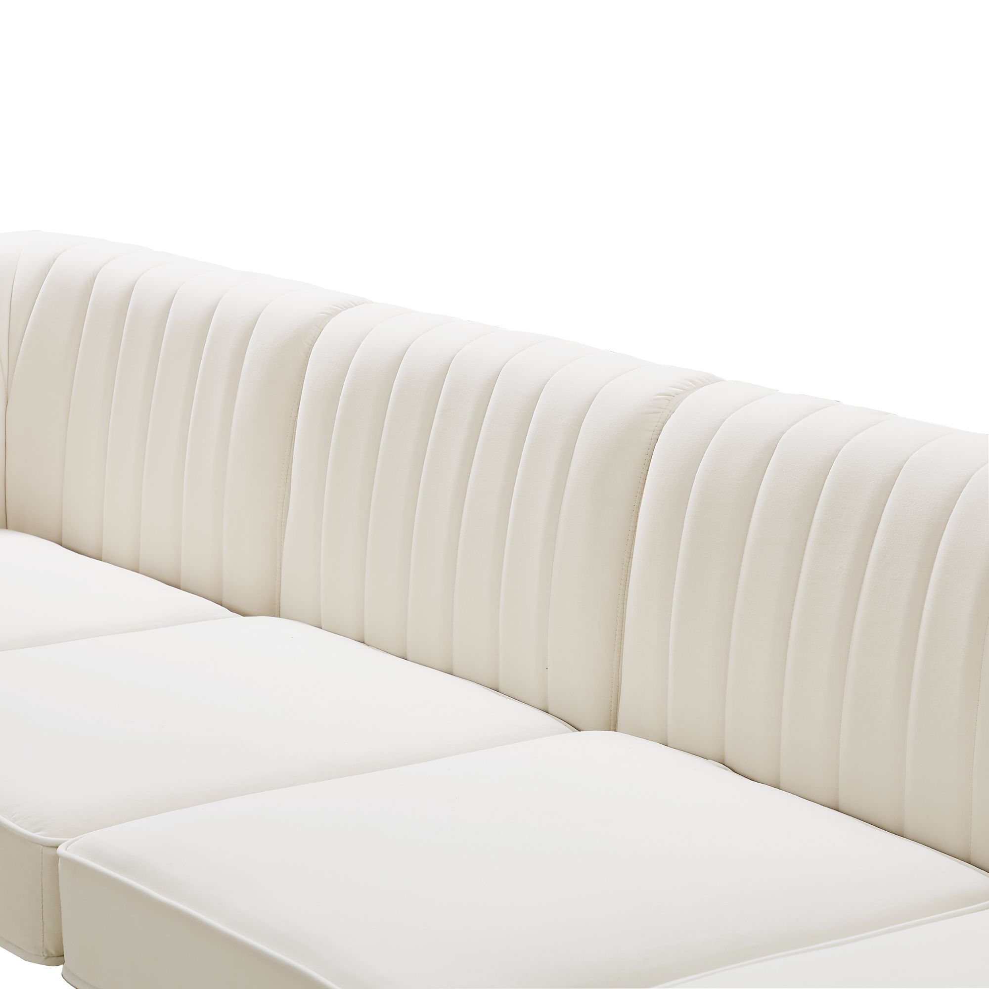 Alina 119" x 119" 8-Piece Velvet Modular Sectional