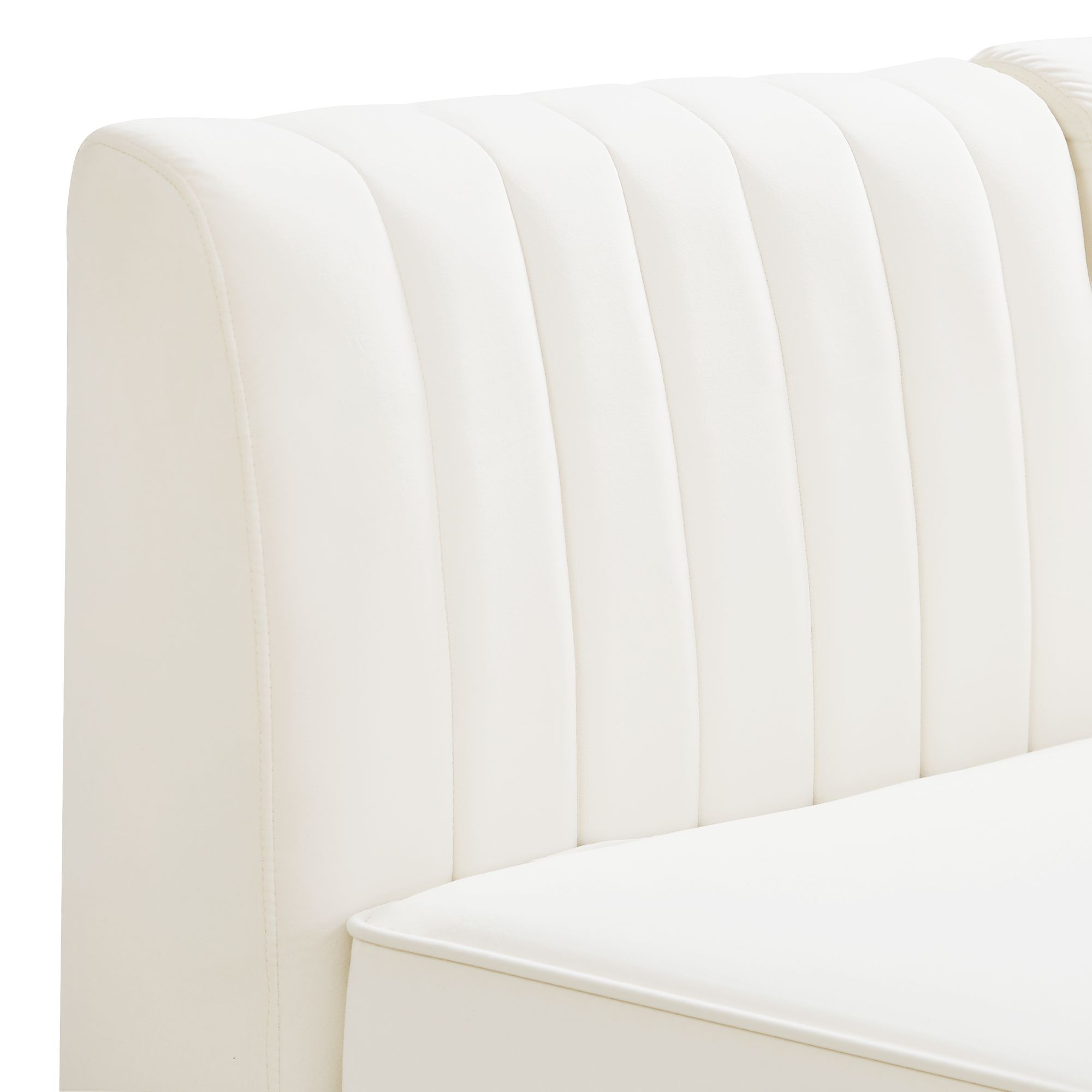 Alina 119" x 93" 8-Piece Velvet Modular Sectional