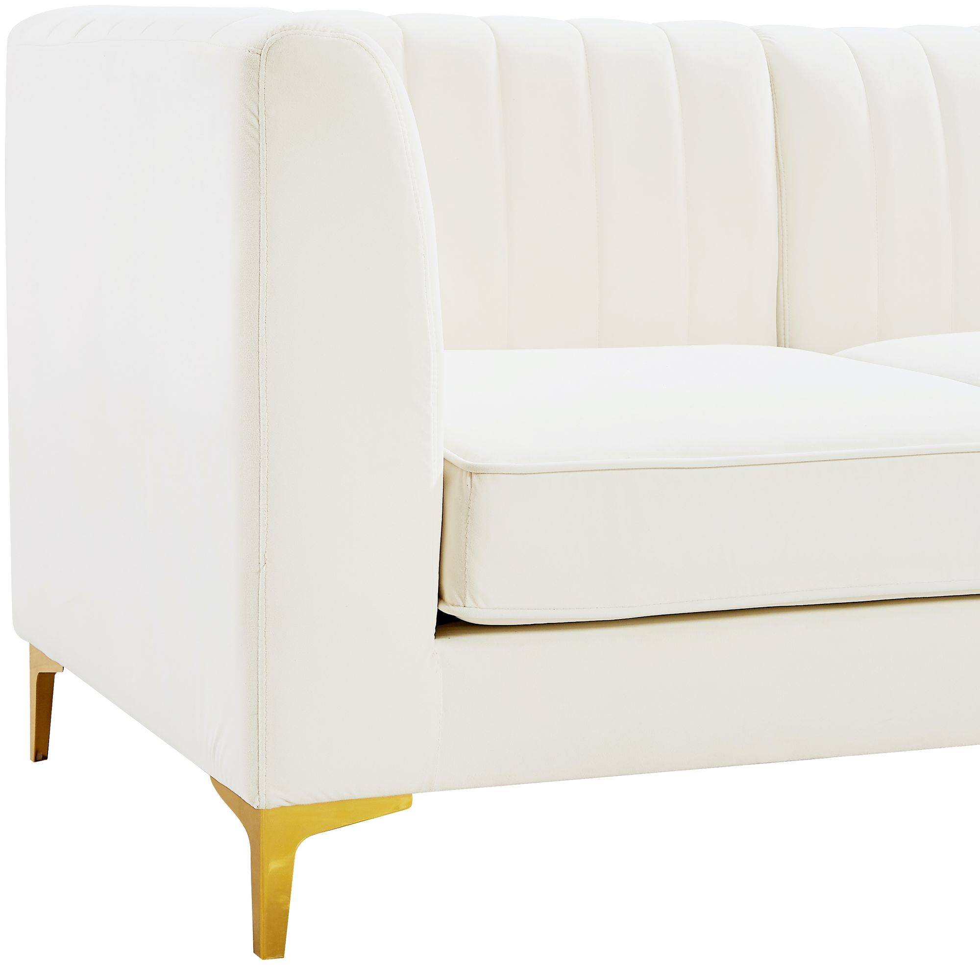 Alina 145" x 93" 8-Piece Velvet Modular Sectional