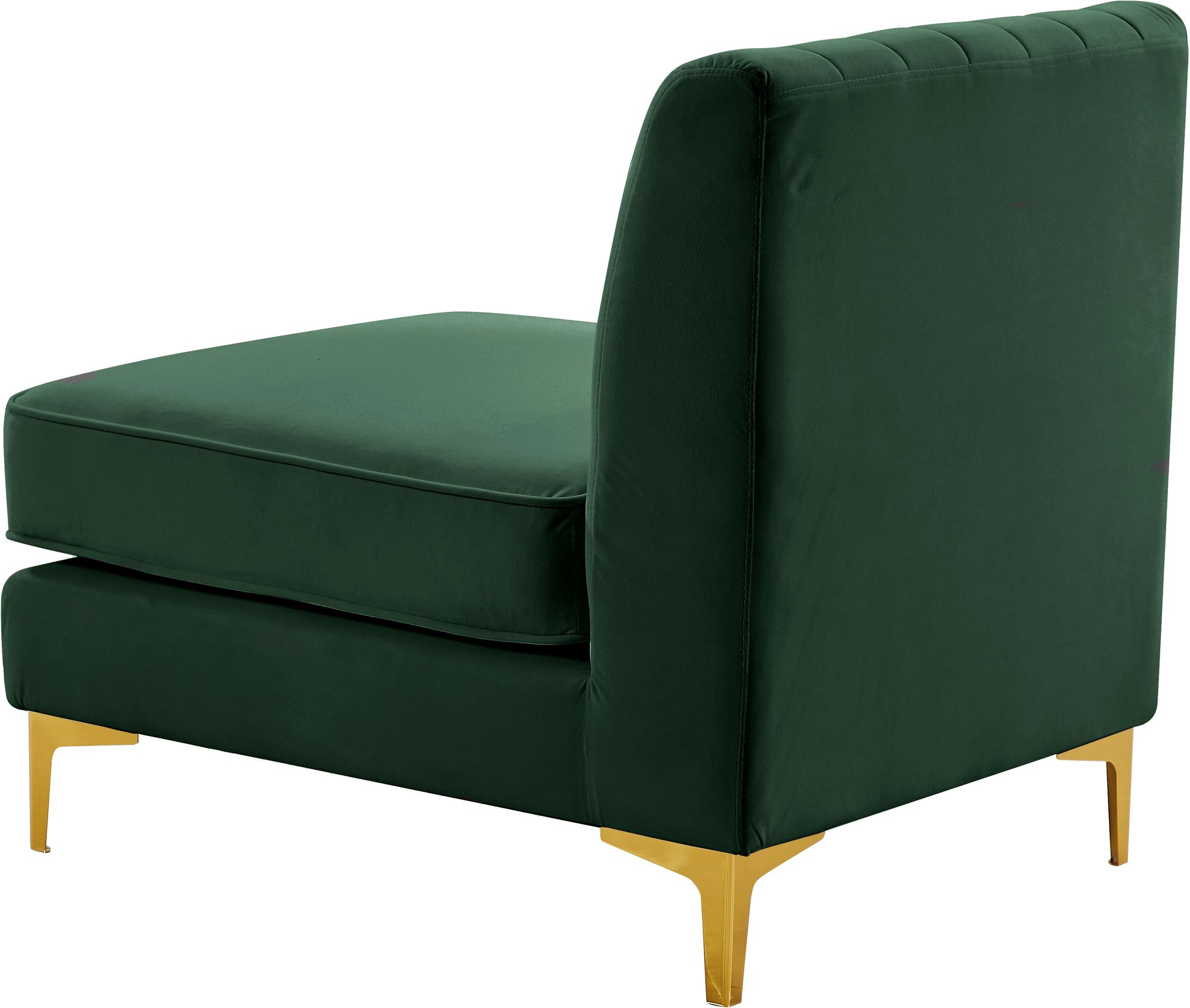 Alina Velvet Modular Armless Chair