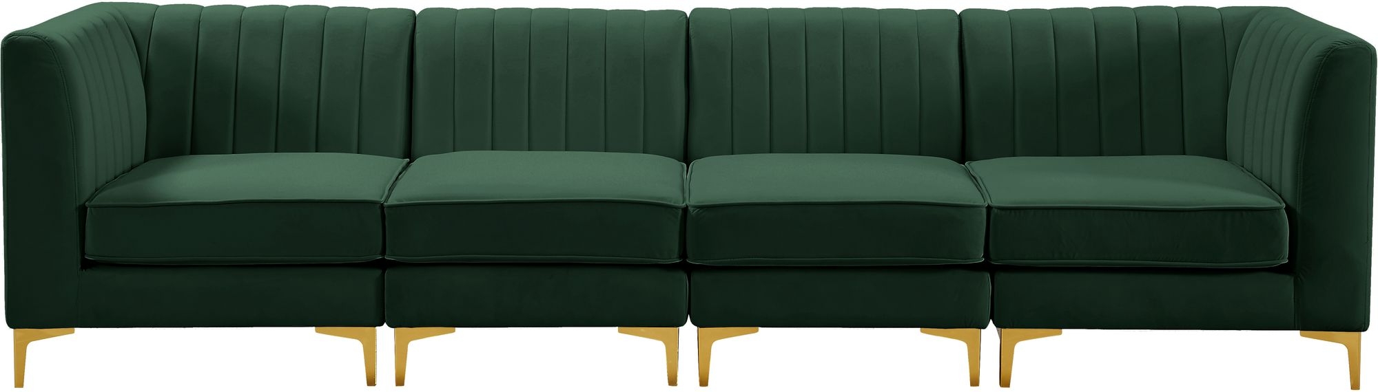 Alina 119" Velvet Modular Sofa