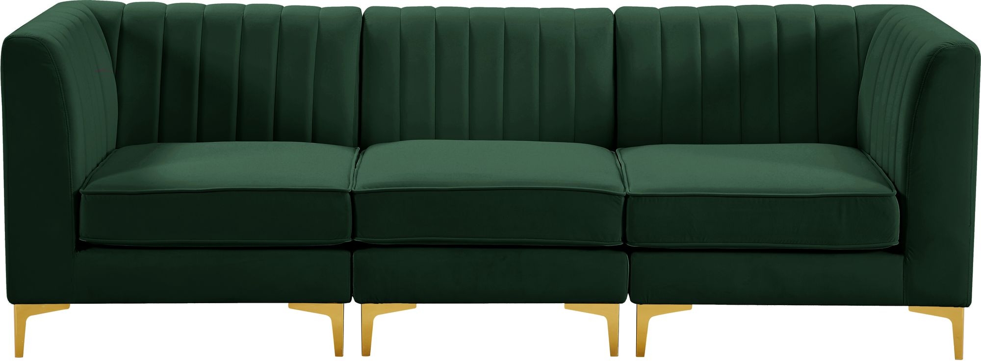 Alina 93" Velvet Modular Sofa