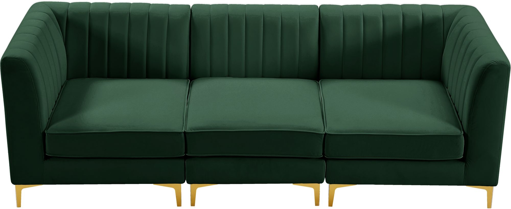 Alina 93" Velvet Modular Sofa