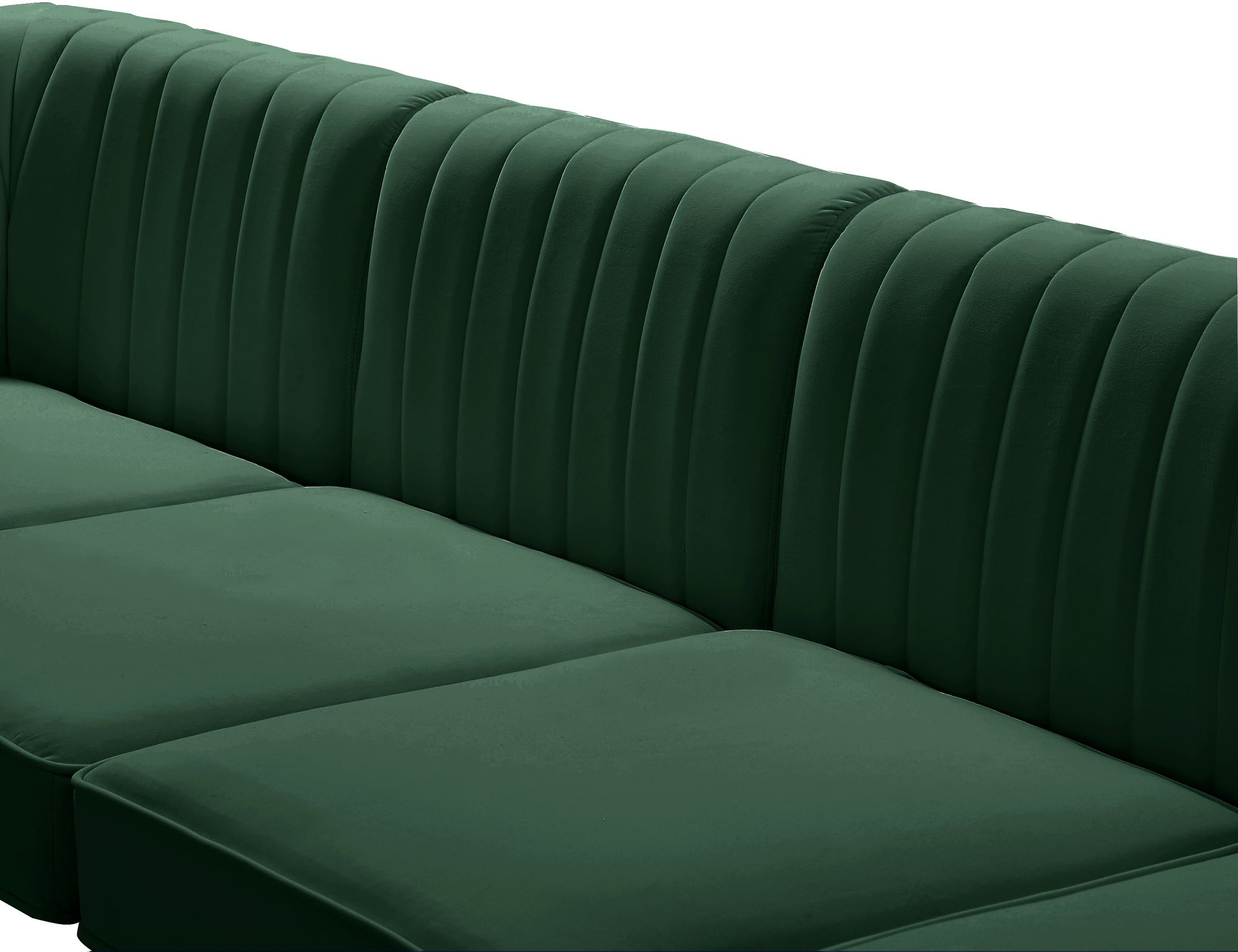 Alina 93" 4-Piece Velvet Modular Sectional