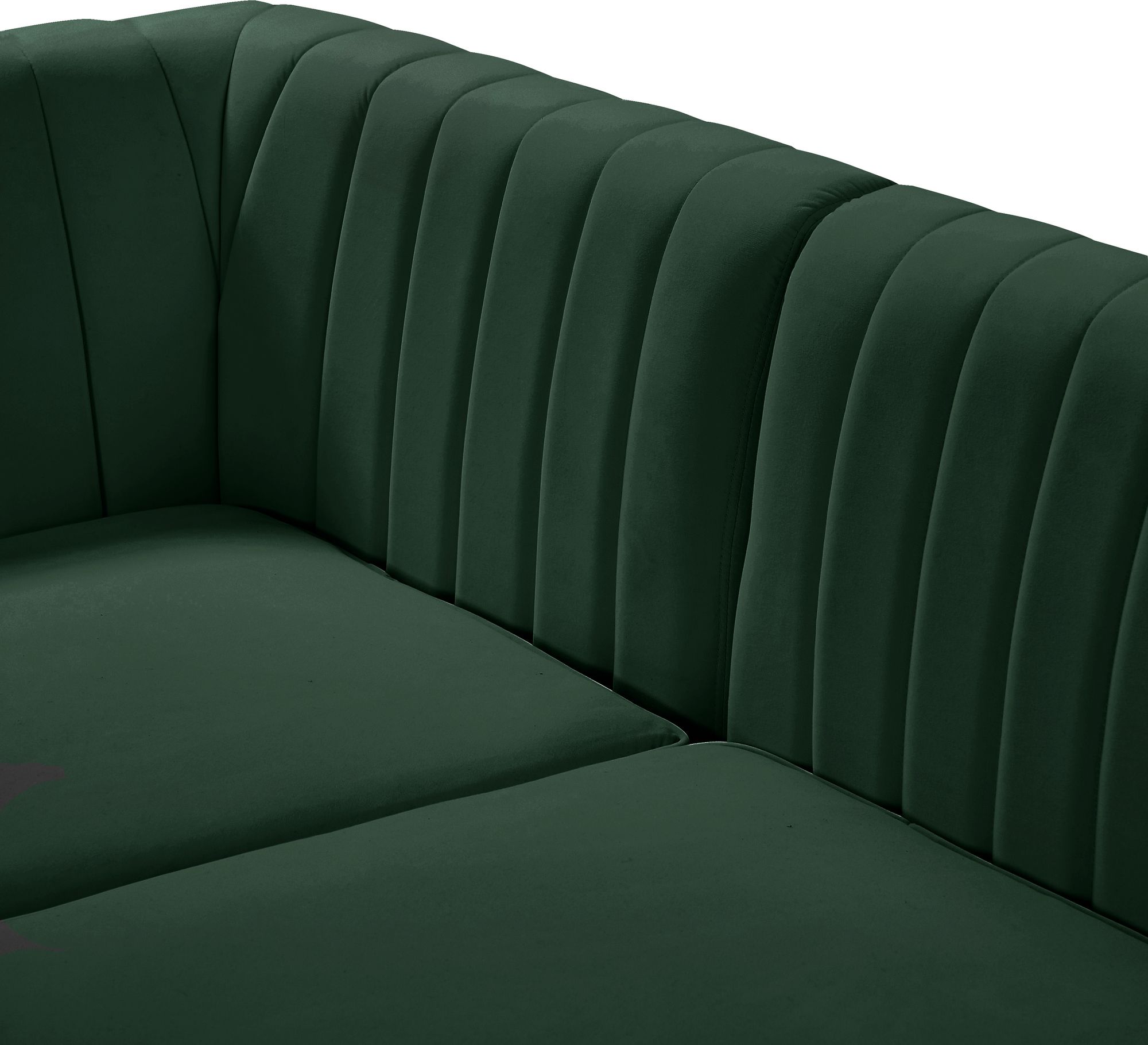 Alina 93" 4-Piece Velvet Modular Sectional