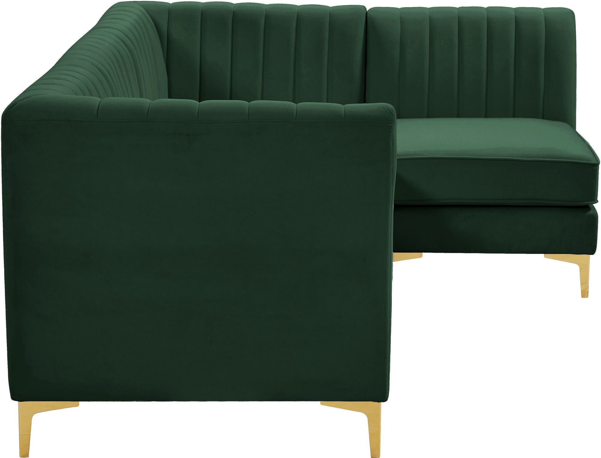 Alina 93" 4-Piece Velvet Modular Sectional