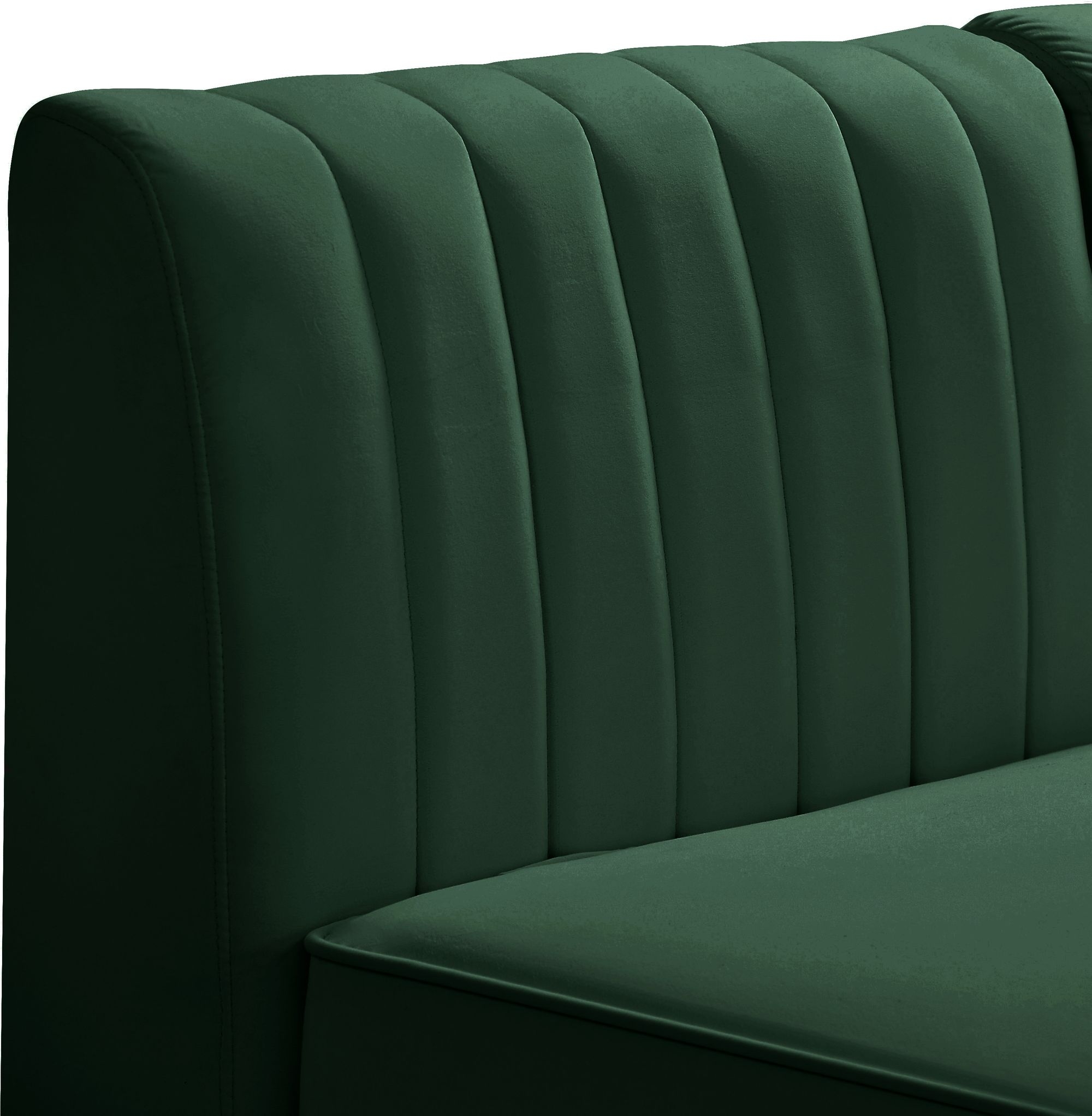 Alina 85.5" 5-Piece Velvet Modular Sectional