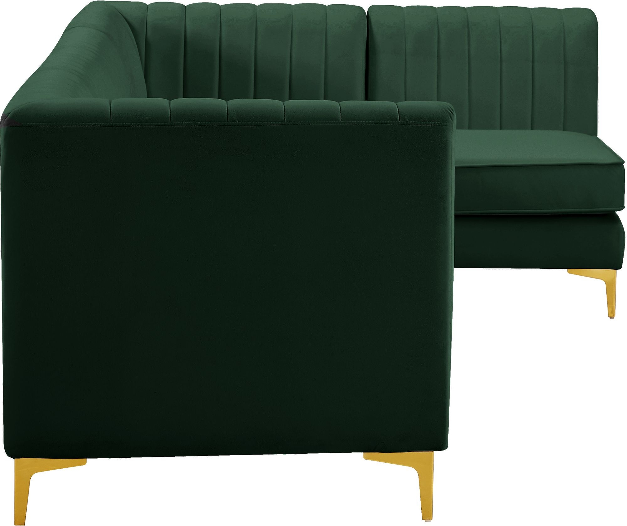 Alina 119" 5-Piece Velvet Modular Sectional
