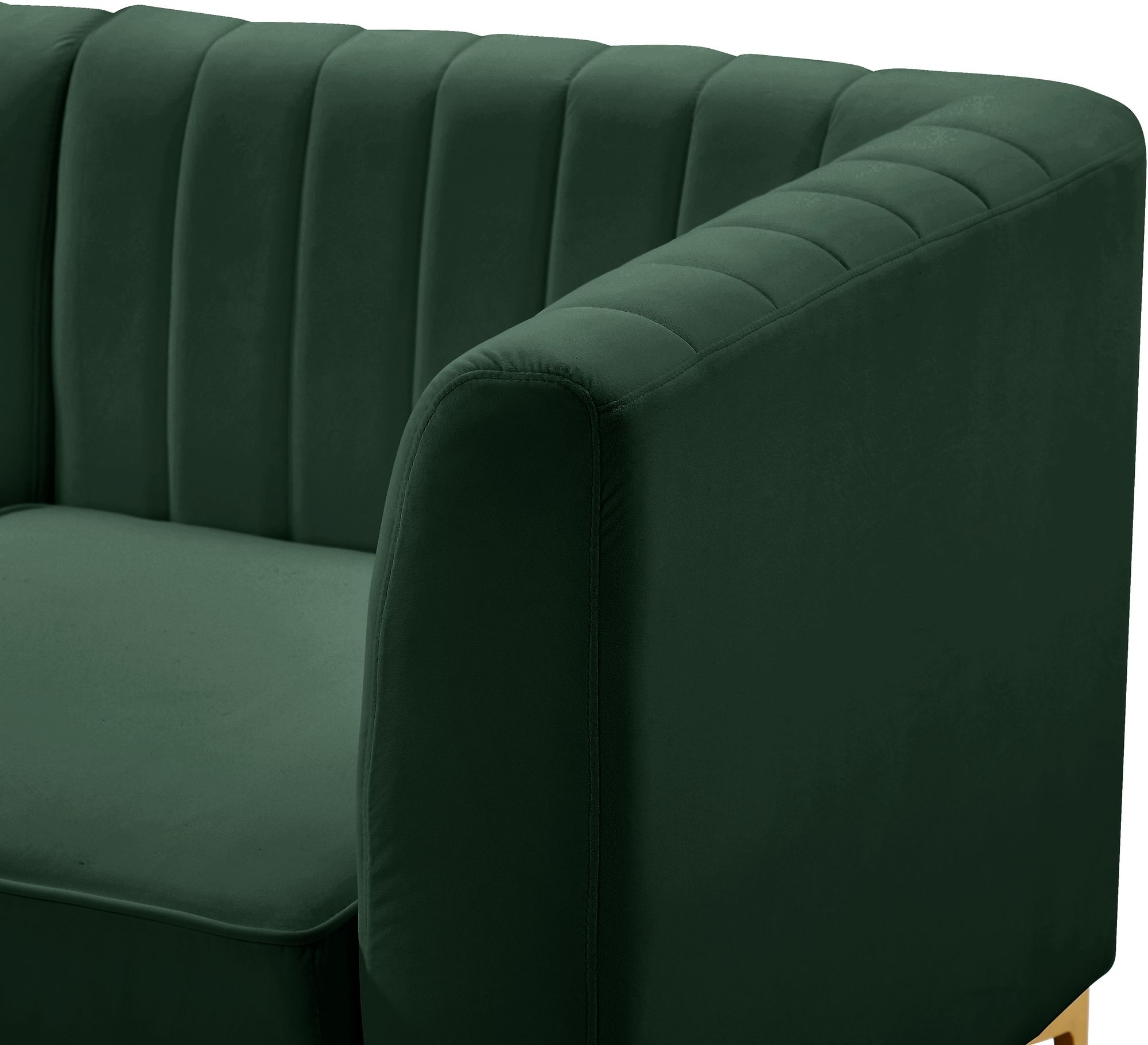 Alina 119" 6-Piece Velvet Modular U-Shape Sectional