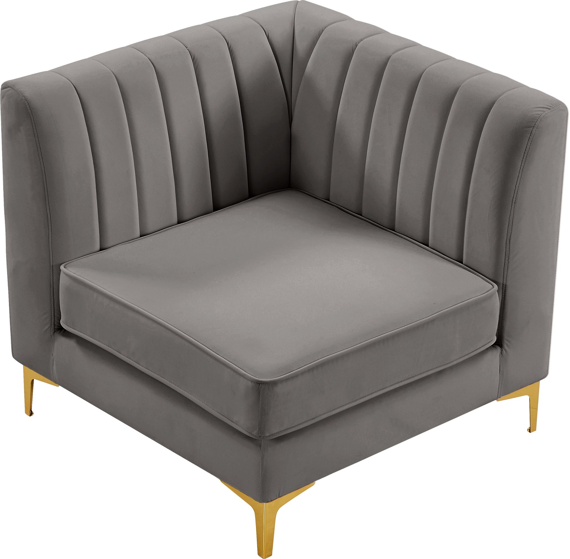 Alina Velvet Modular Corner Chair