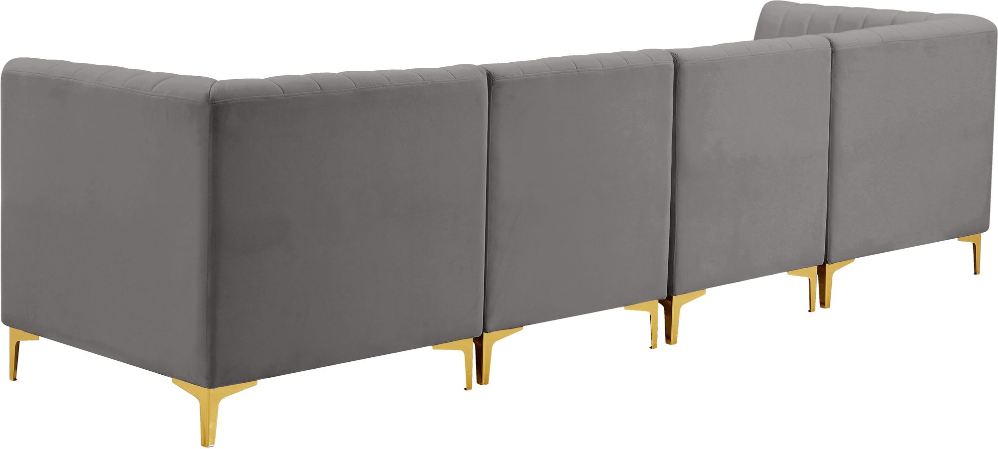 Alina 119" Velvet Modular Sofa