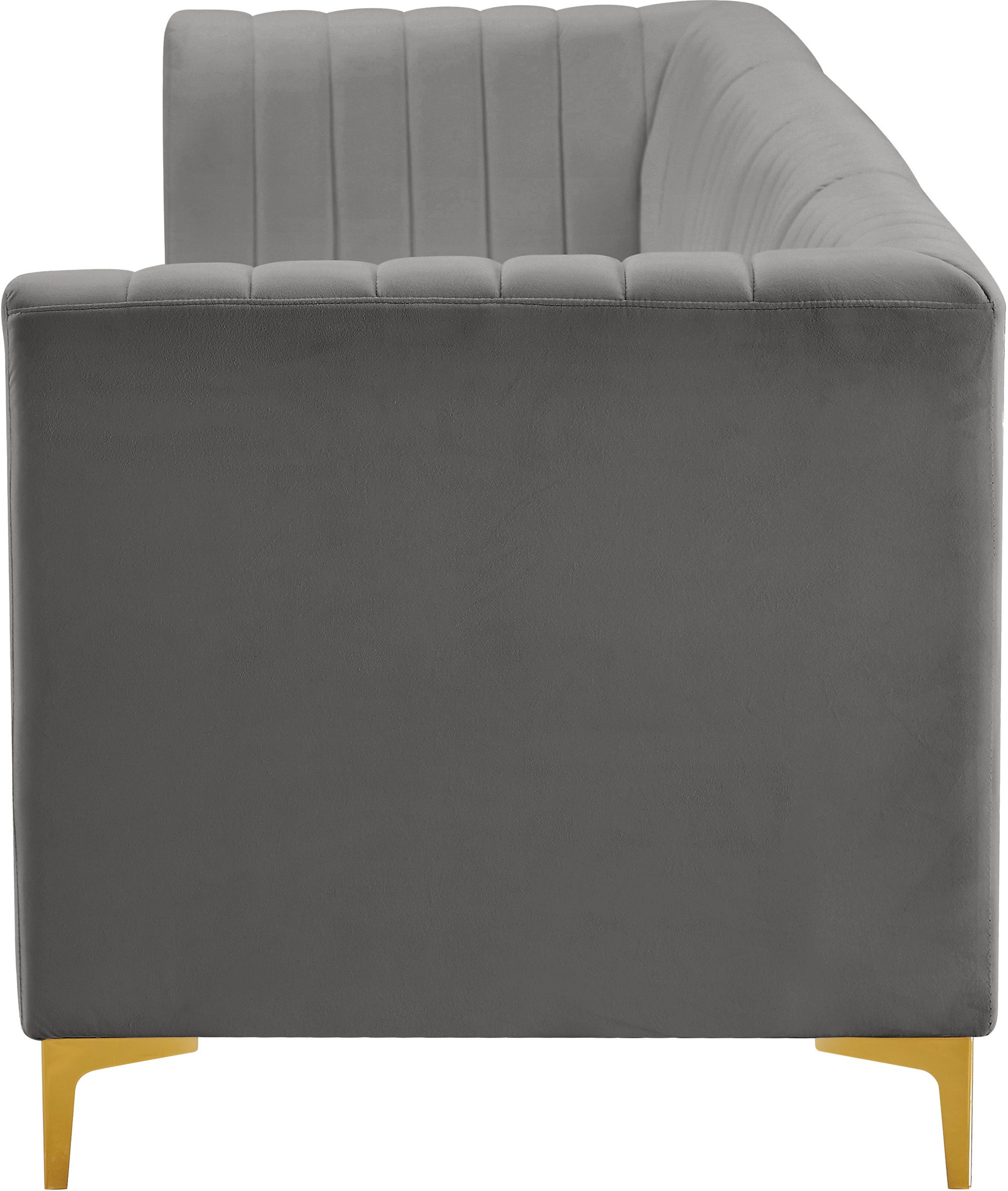 Alina 119" Velvet Modular Sofa