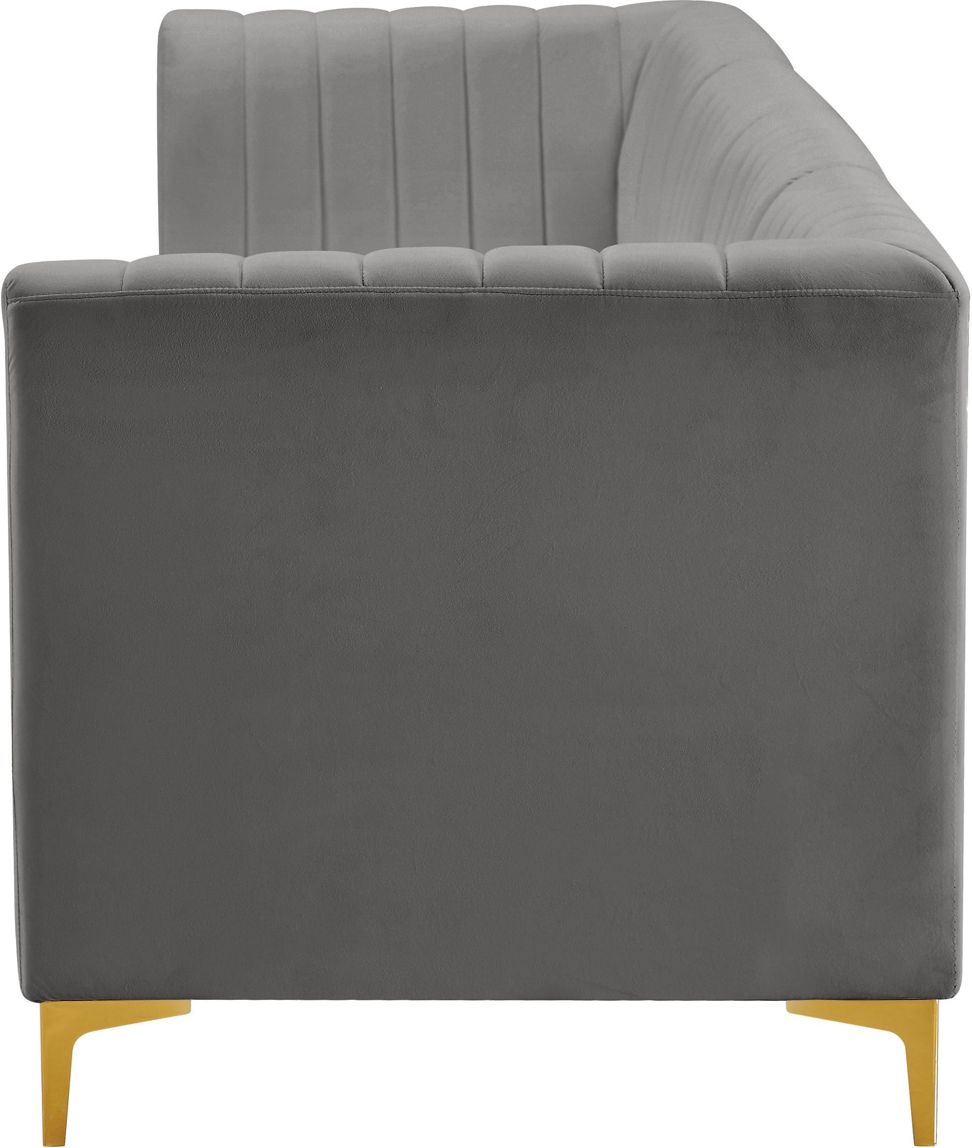 Alina 119" Velvet Modular Sofa