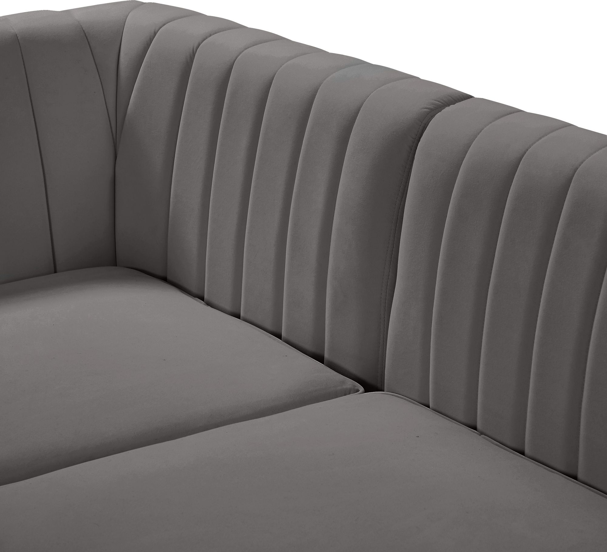 Alina 67" Velvet Modular Sofa