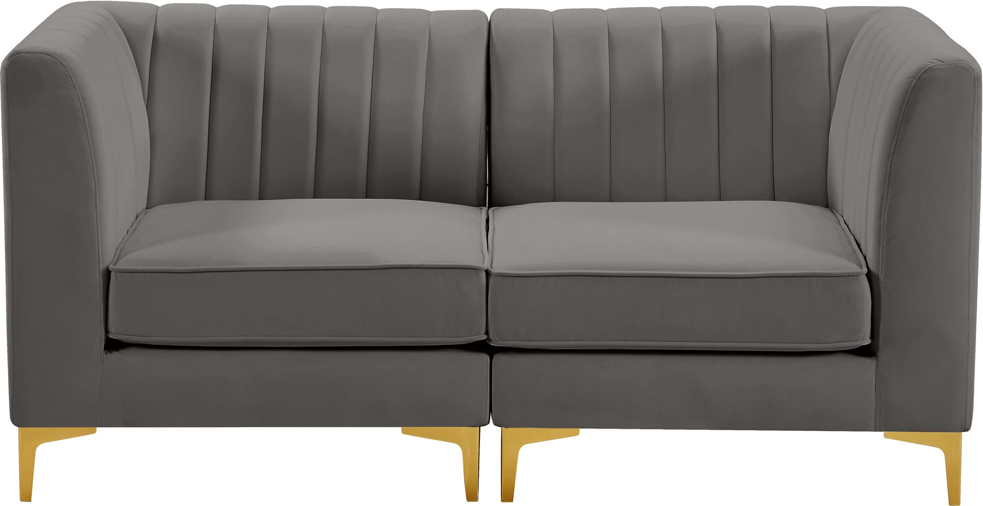 Alina 67" Velvet Modular Sofa