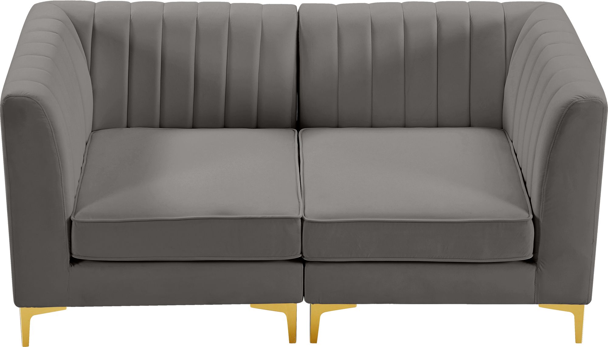 Alina 67" Velvet Modular Sofa