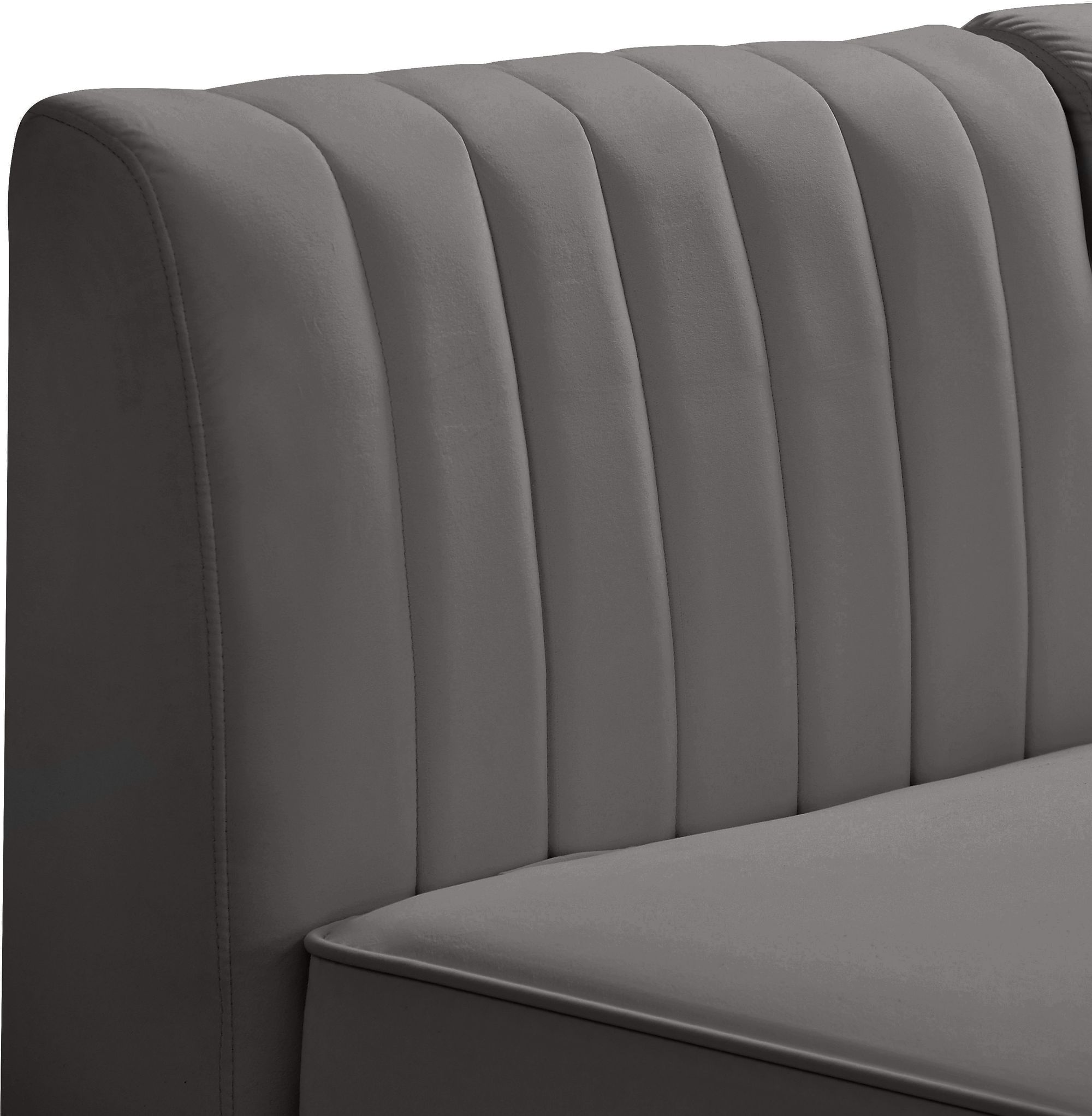 Alina 93" Velvet Modular Sofa