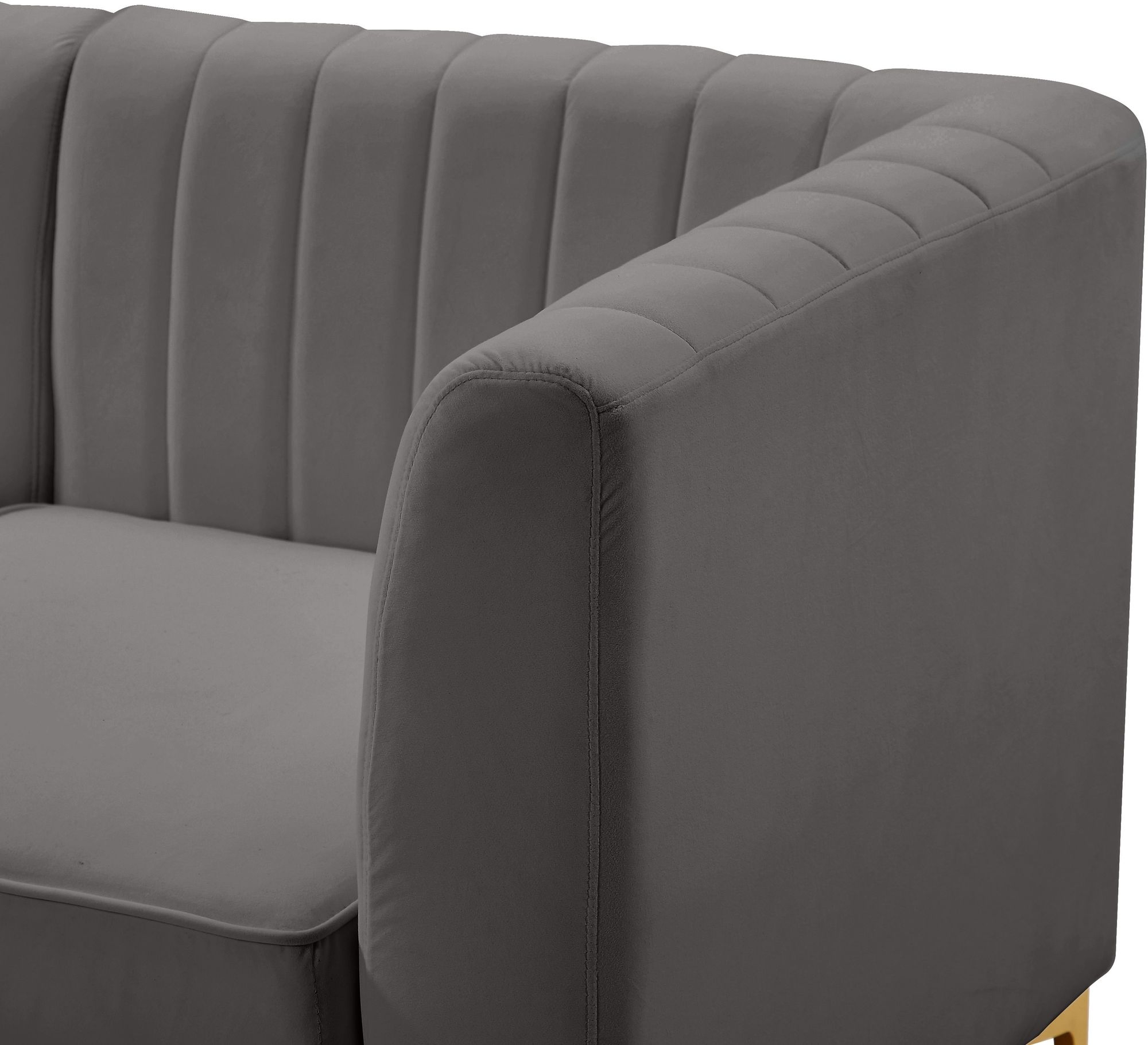 Alina 145" x 93" 8-Piece Velvet Modular Sectional