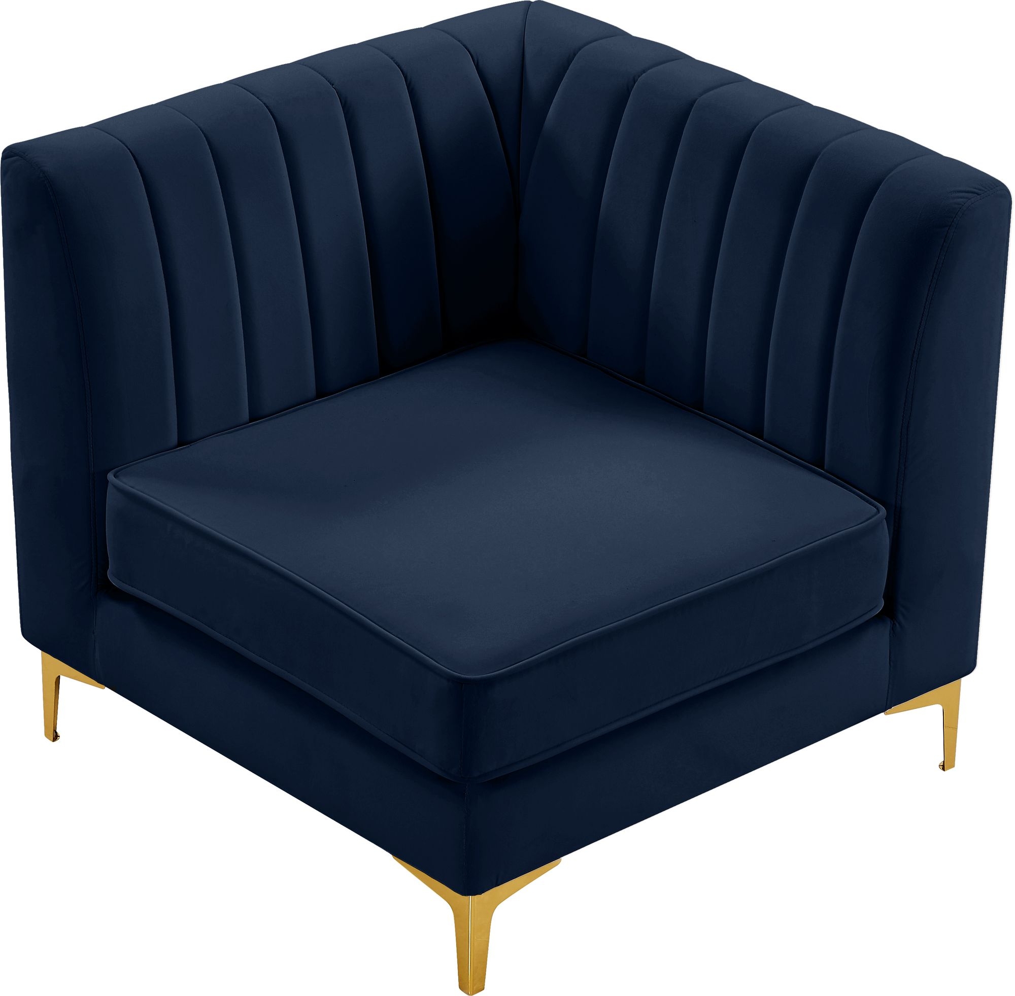 Alina Velvet Modular Corner Chair