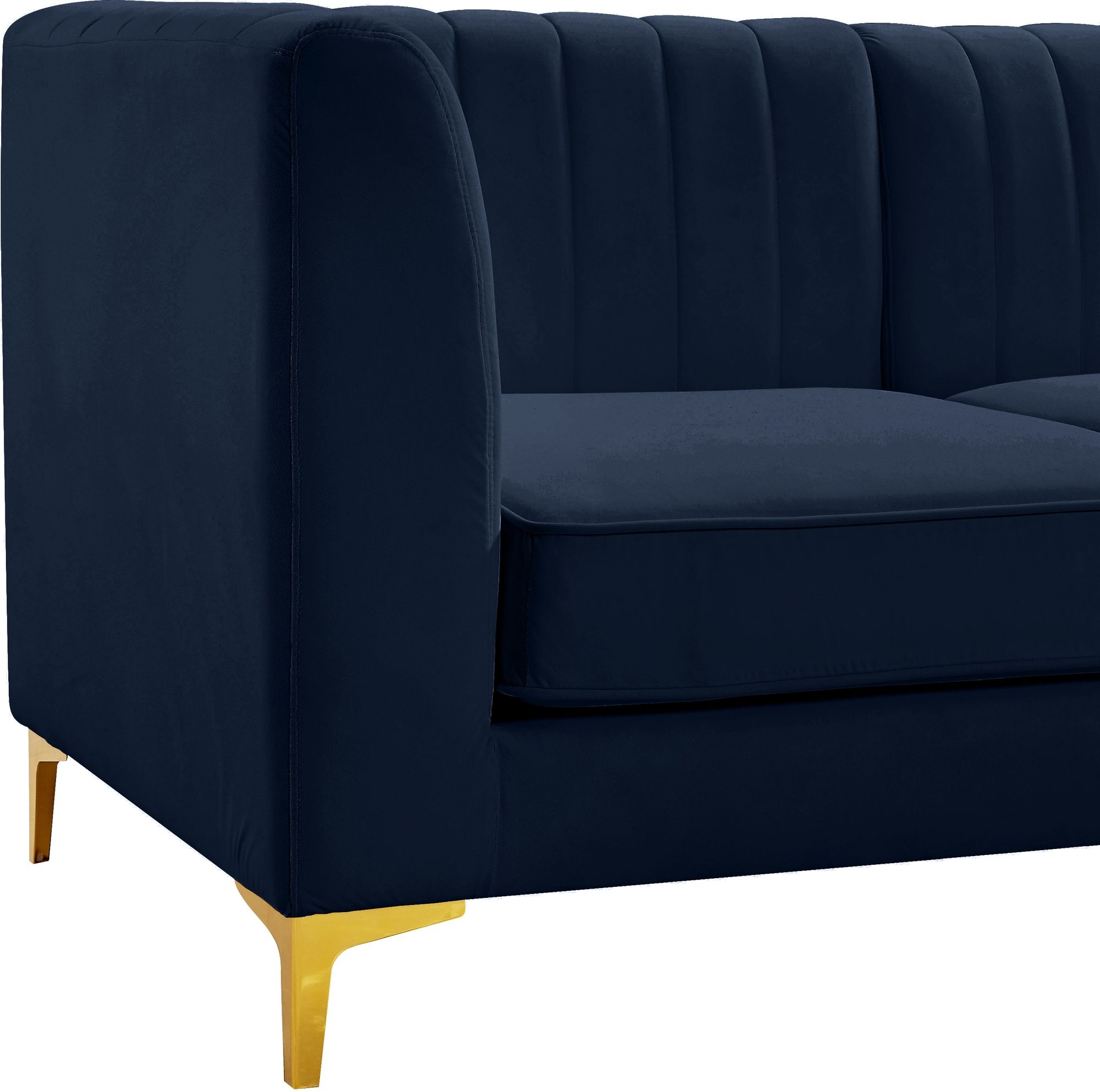 Alina 119" Velvet Modular Sofa
