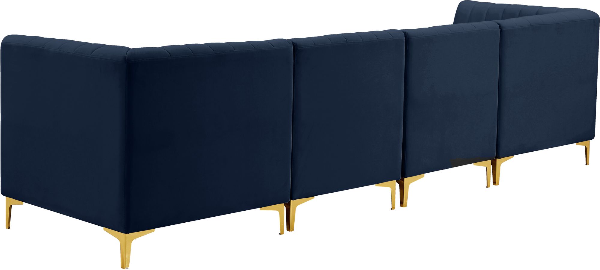 Alina 119" Velvet Modular Sofa