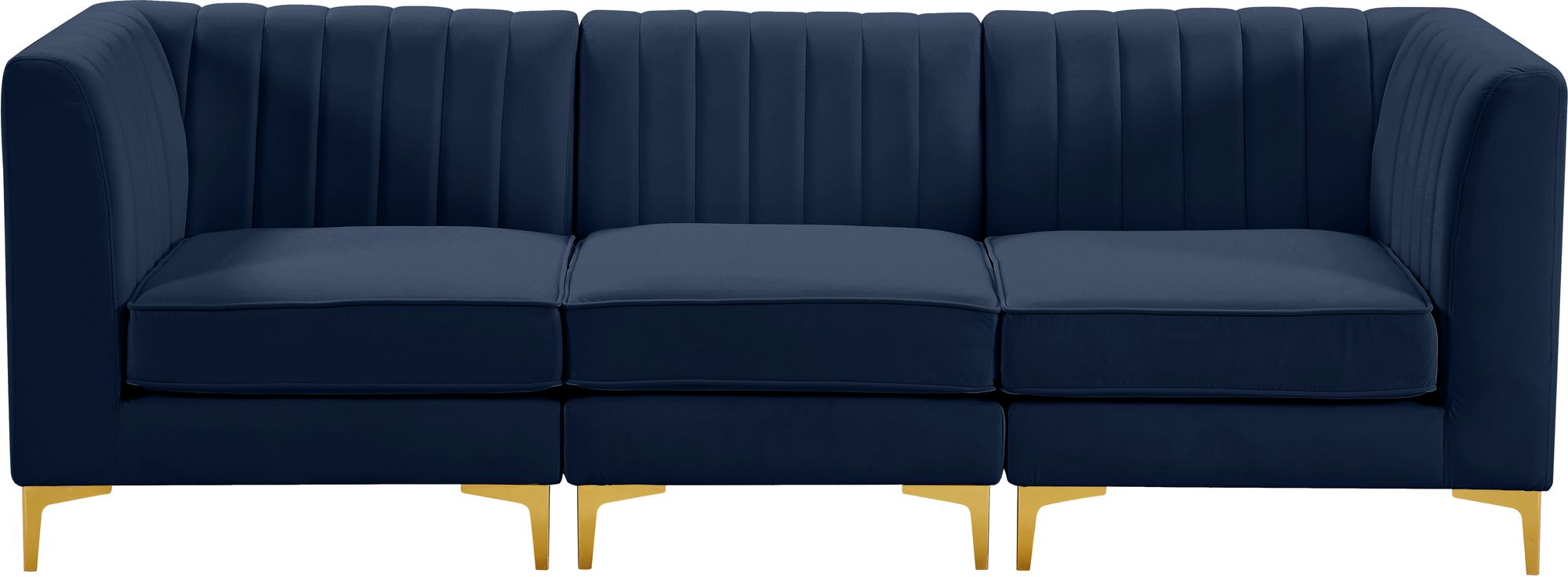Alina 93" Velvet Modular Sofa
