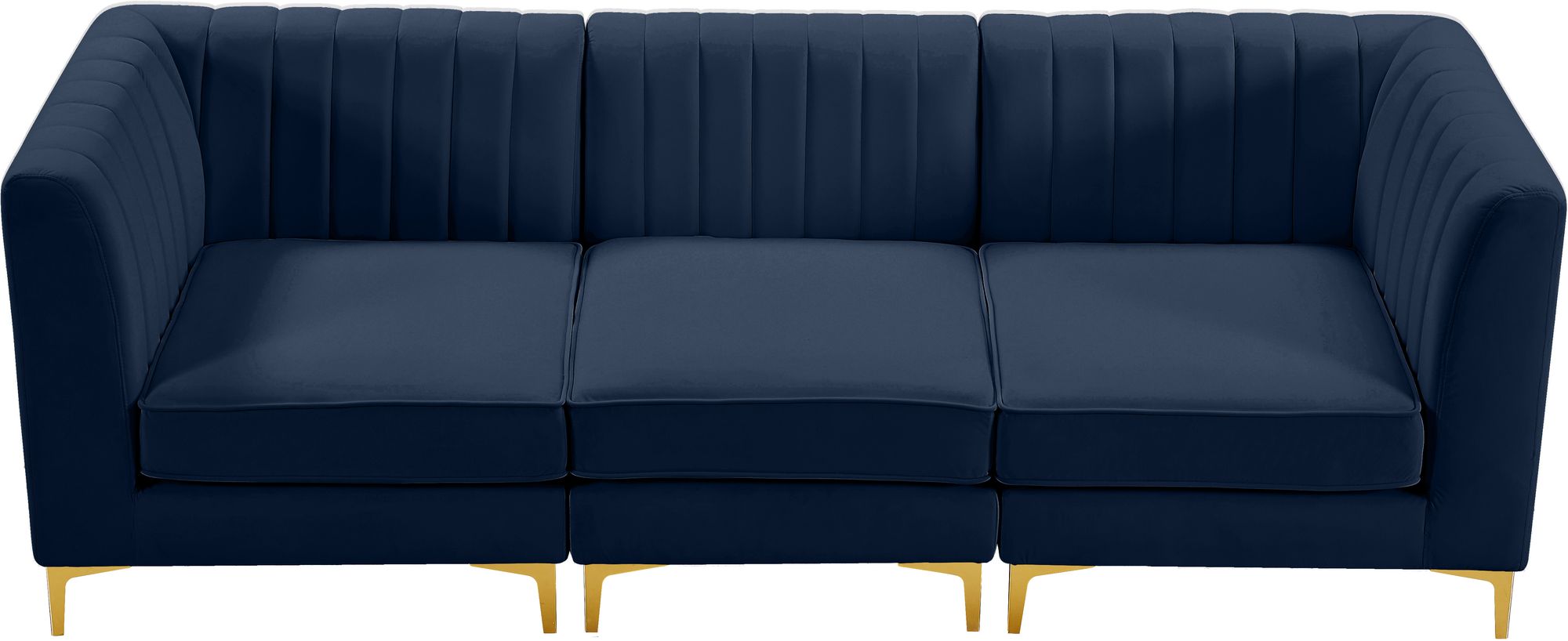 Alina 93" Velvet Modular Sofa