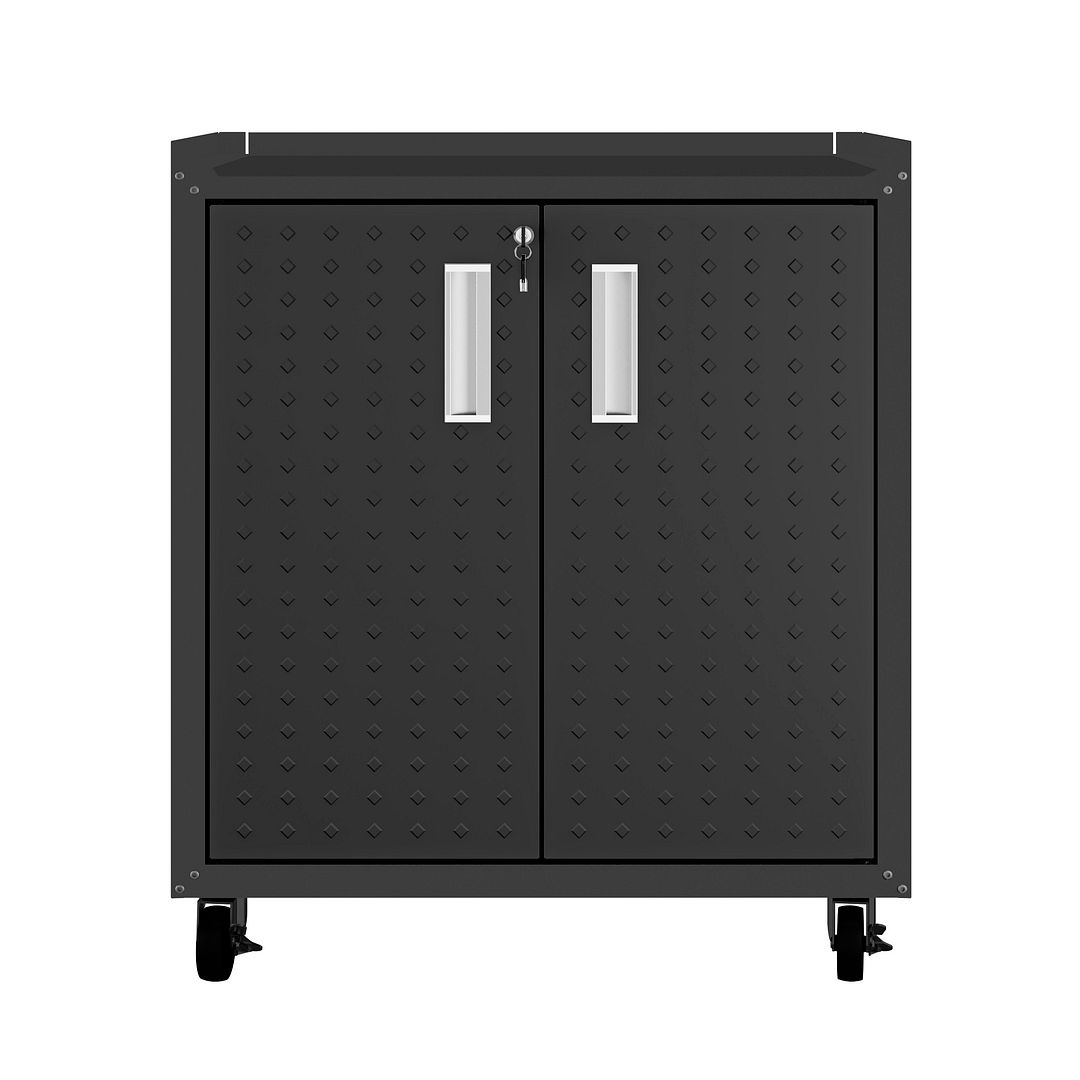 Fortress 3-Piece Textured Metal Garage Storage Set, Composition 1