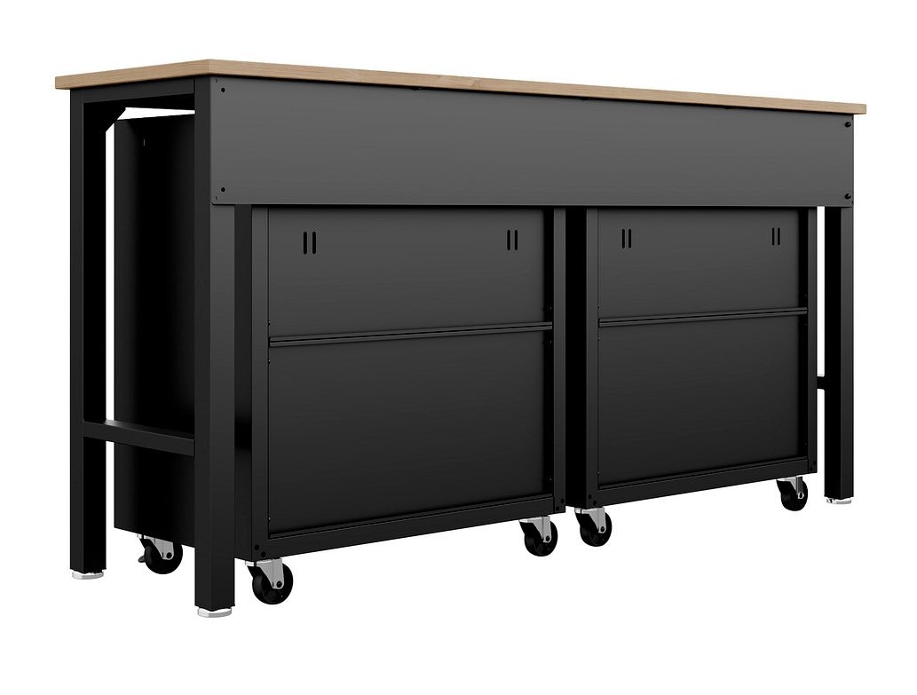 Fortress 3-Piece Textured Metal Garage Storage Set, Composition 1