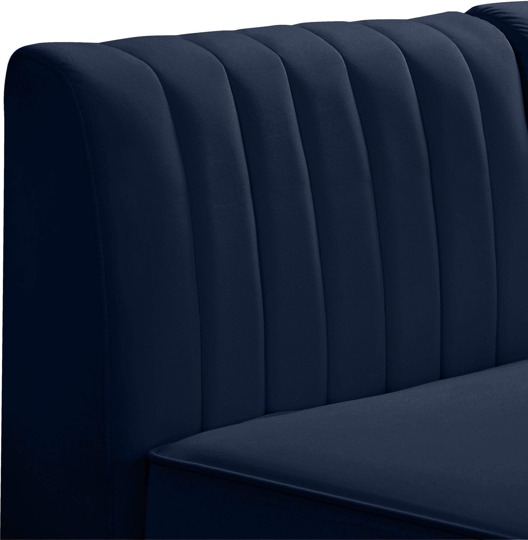 Alina 85.5" 5-Piece Velvet Modular Sectional