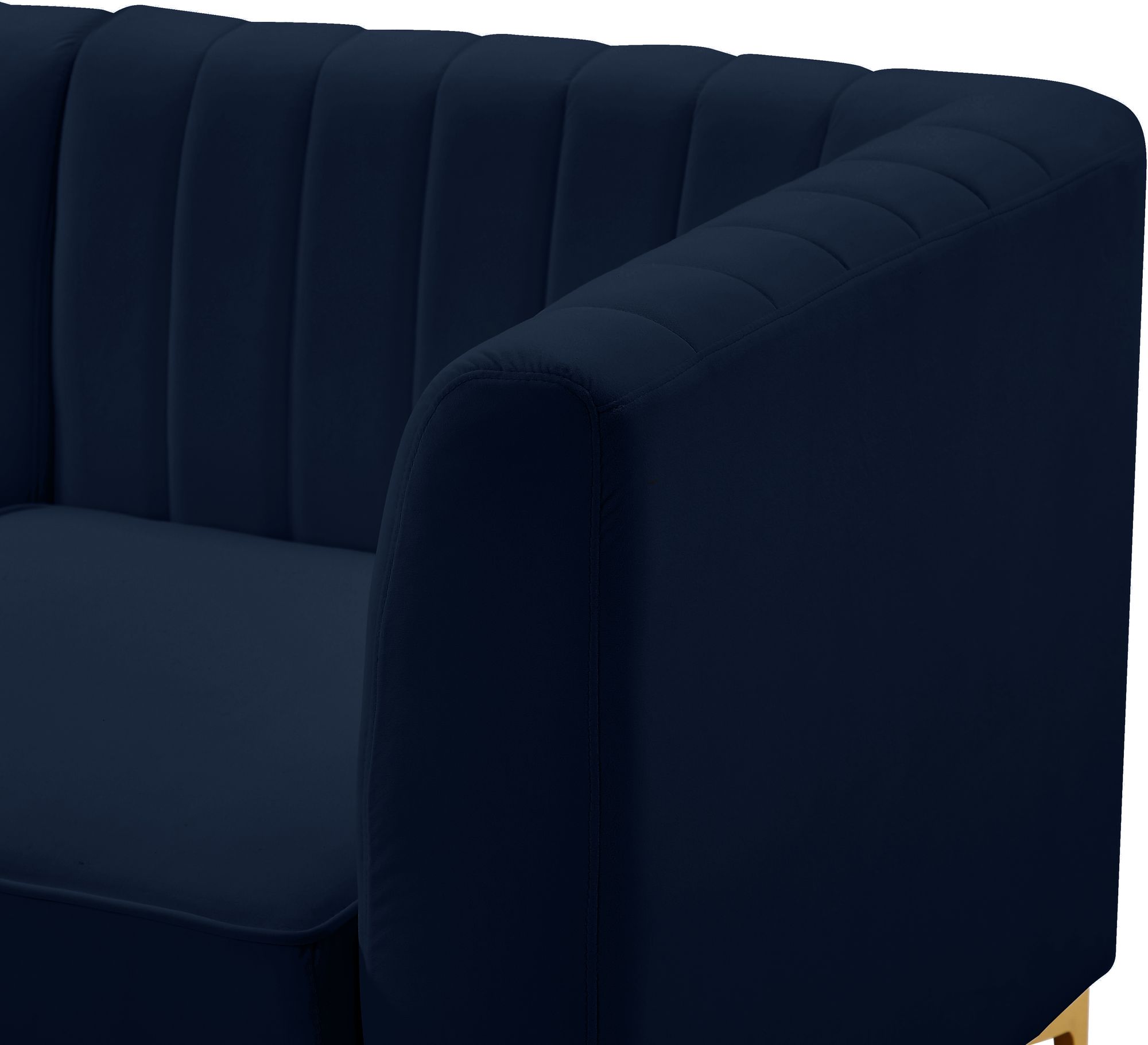 Alina 119" 5-Piece Velvet Modular Sectional