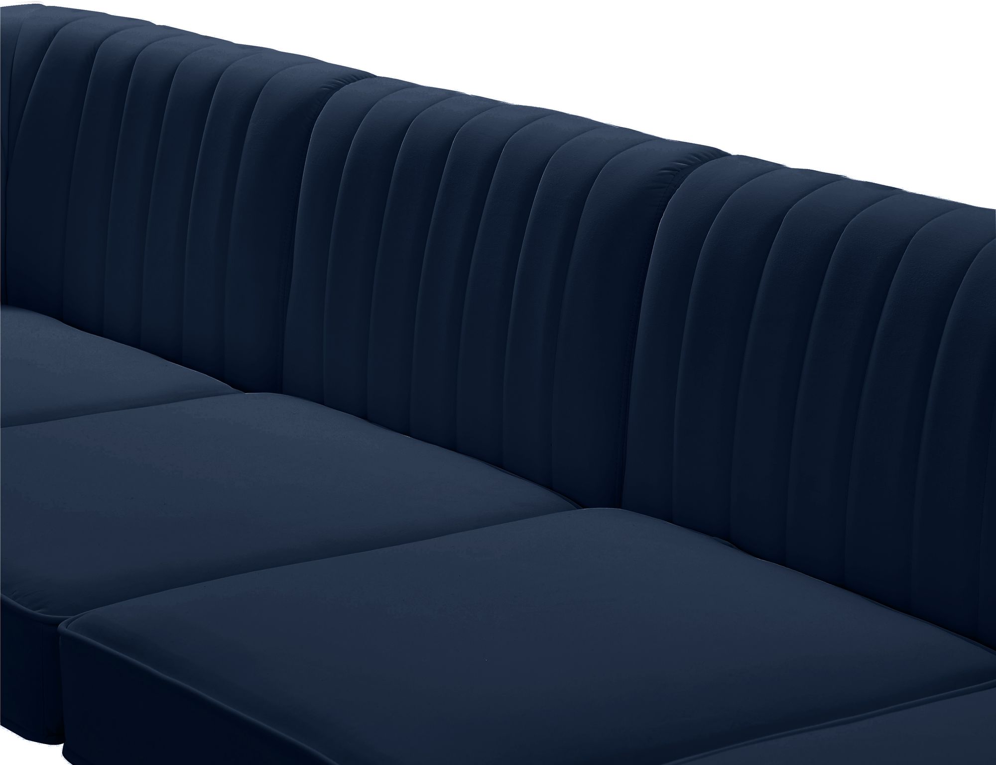 Alina 119" 6-Piece Velvet Modular Sectional
