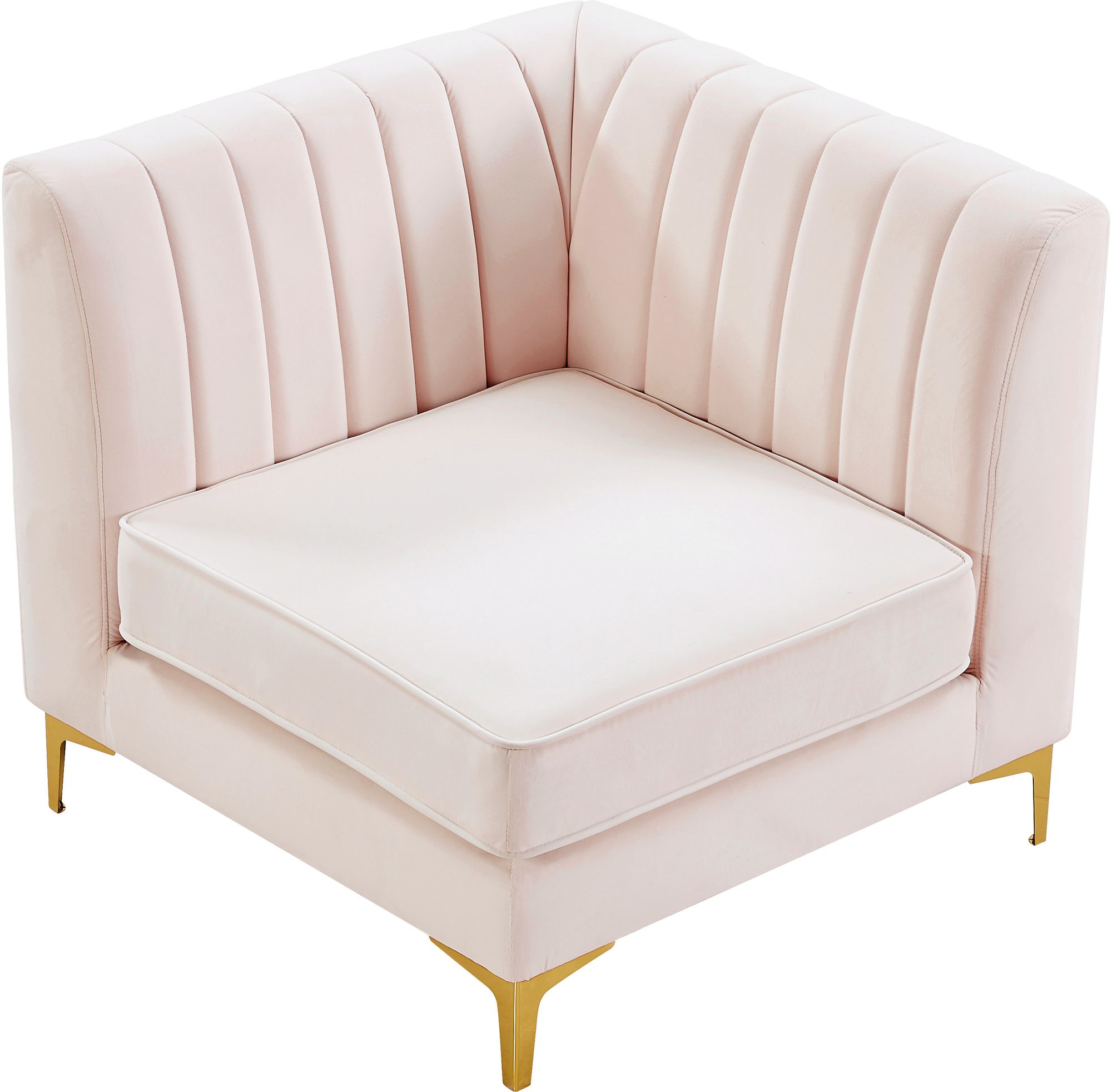 Alina Velvet Modular Corner Chair