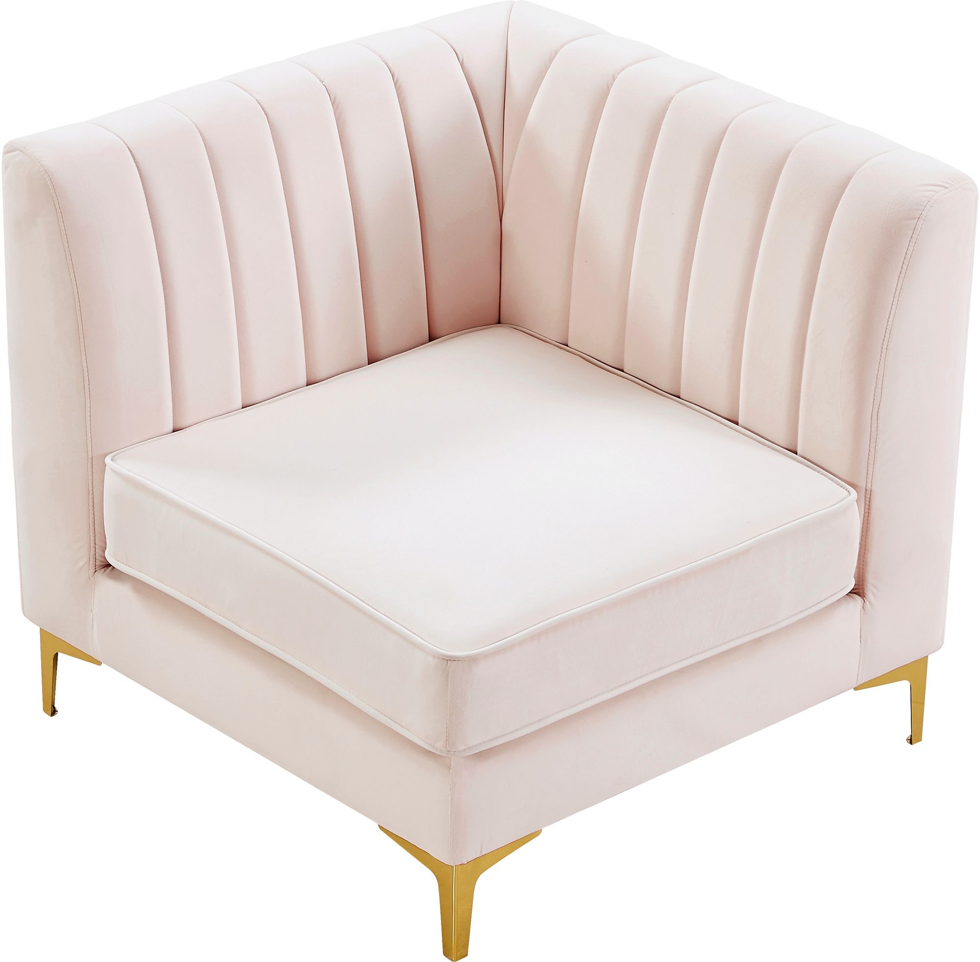 Alina Velvet Modular Corner Chair