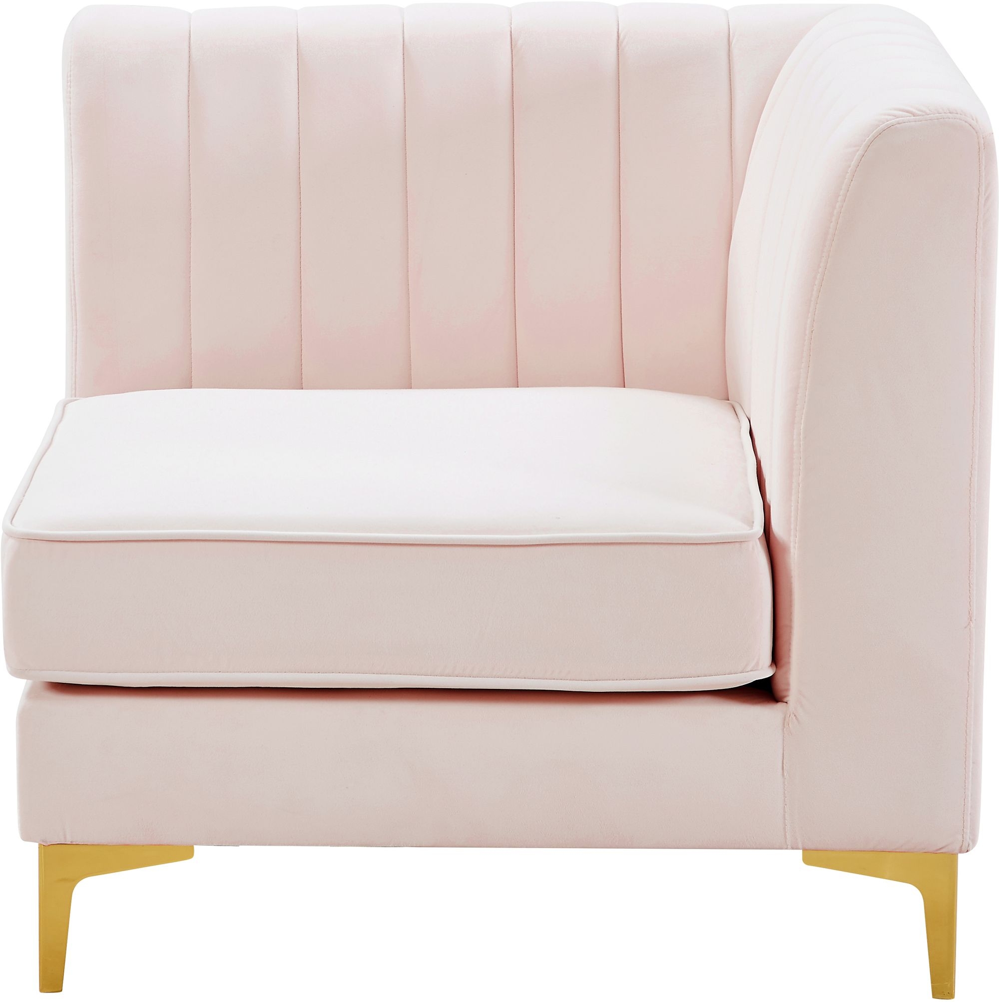 Alina Velvet Modular Corner Chair