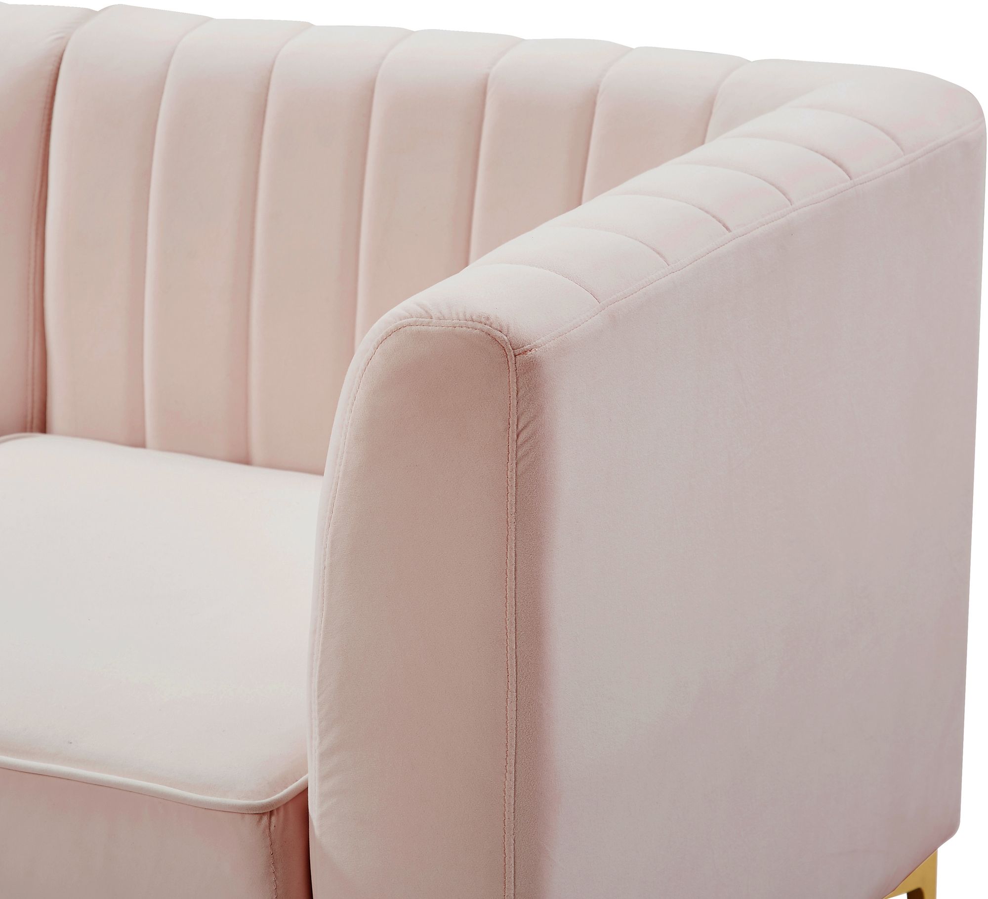Alina Velvet Modular Corner Chair