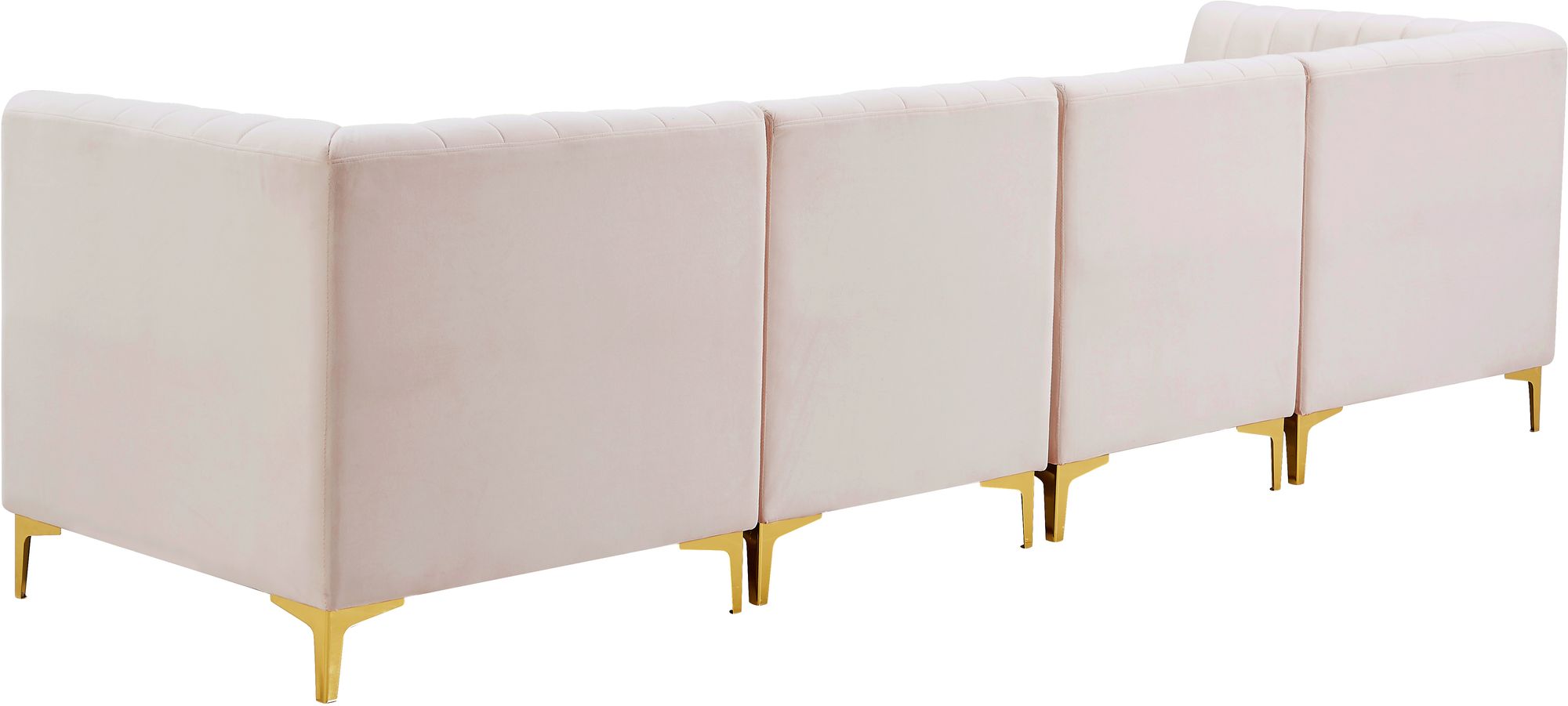 Alina 119" Velvet Modular Sofa