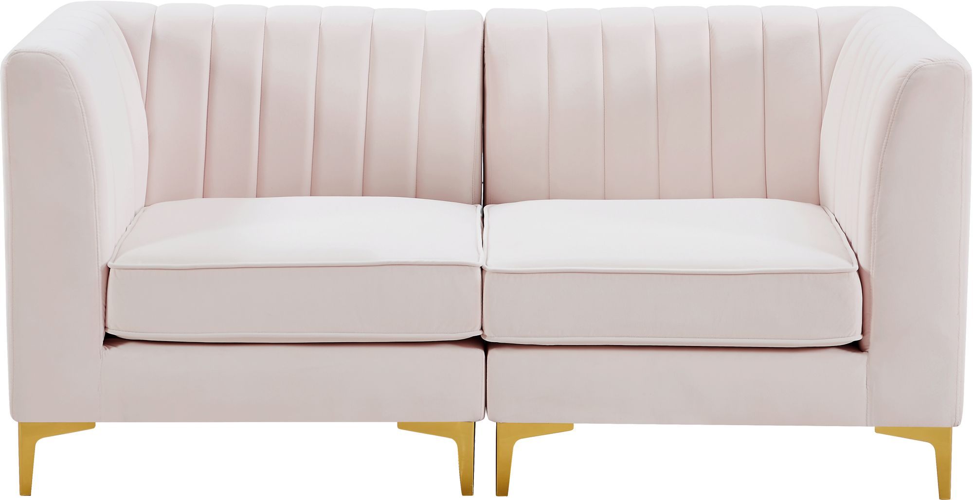 Alina 67" Velvet Modular Sofa