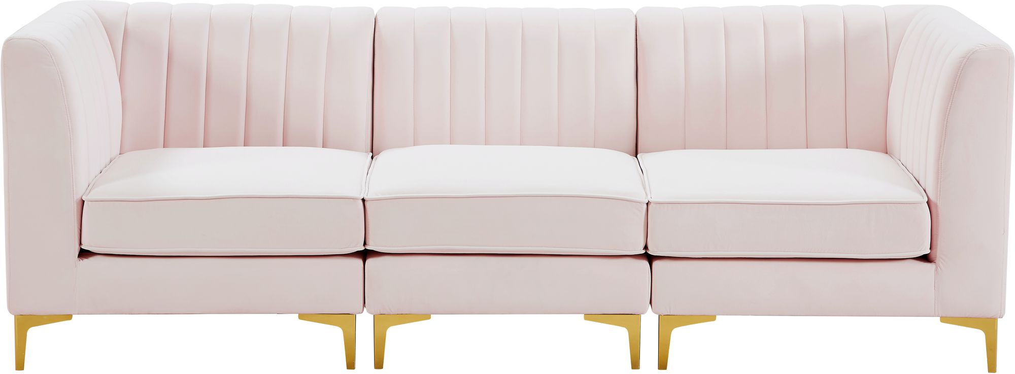 Alina 93" Velvet Modular Sofa